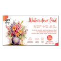 Watercolour Pad Flap Over Cover Page 25 X 13.5cm 350gsm 18 Sheets