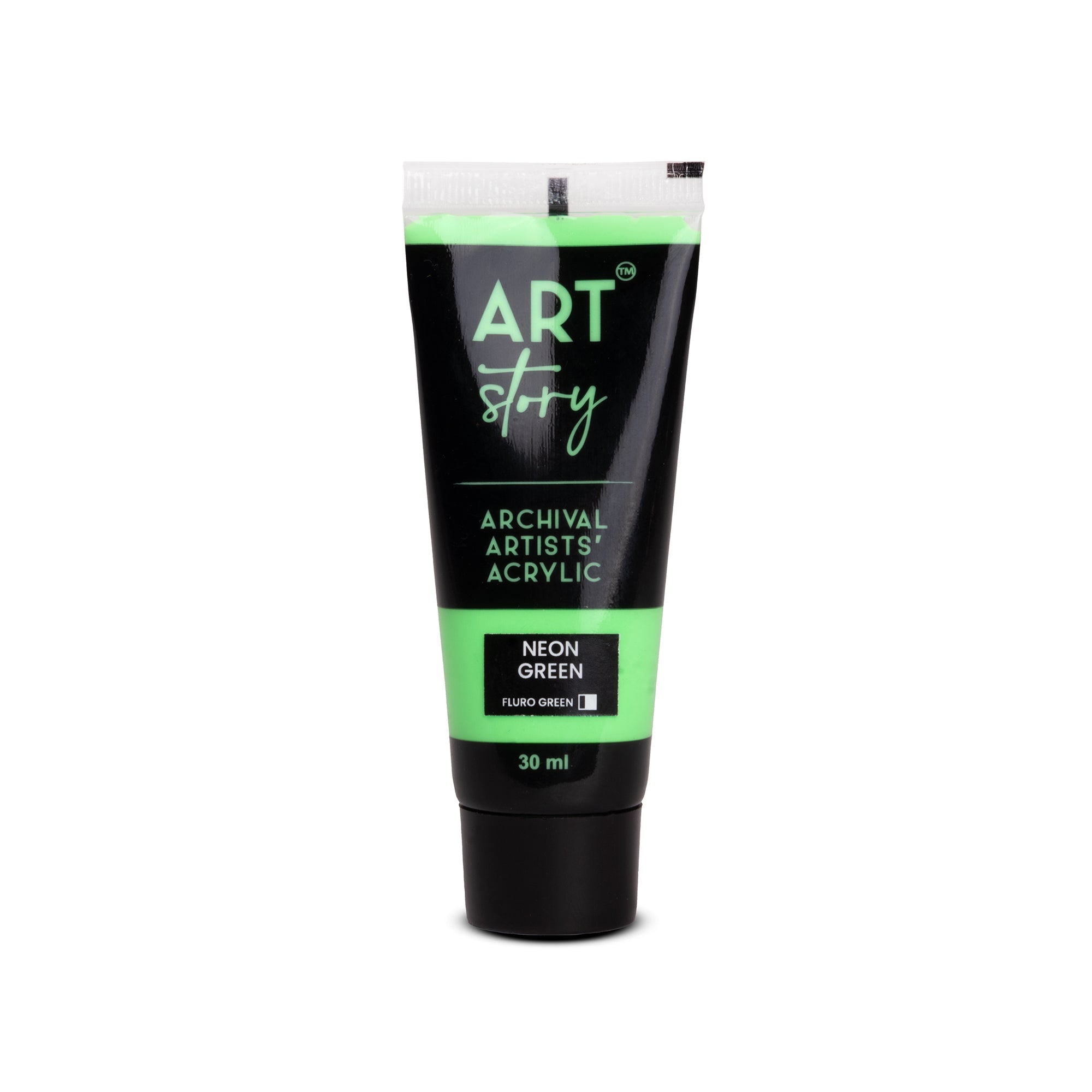 Neon Artists Acrylic Colour Green 30ml Tube