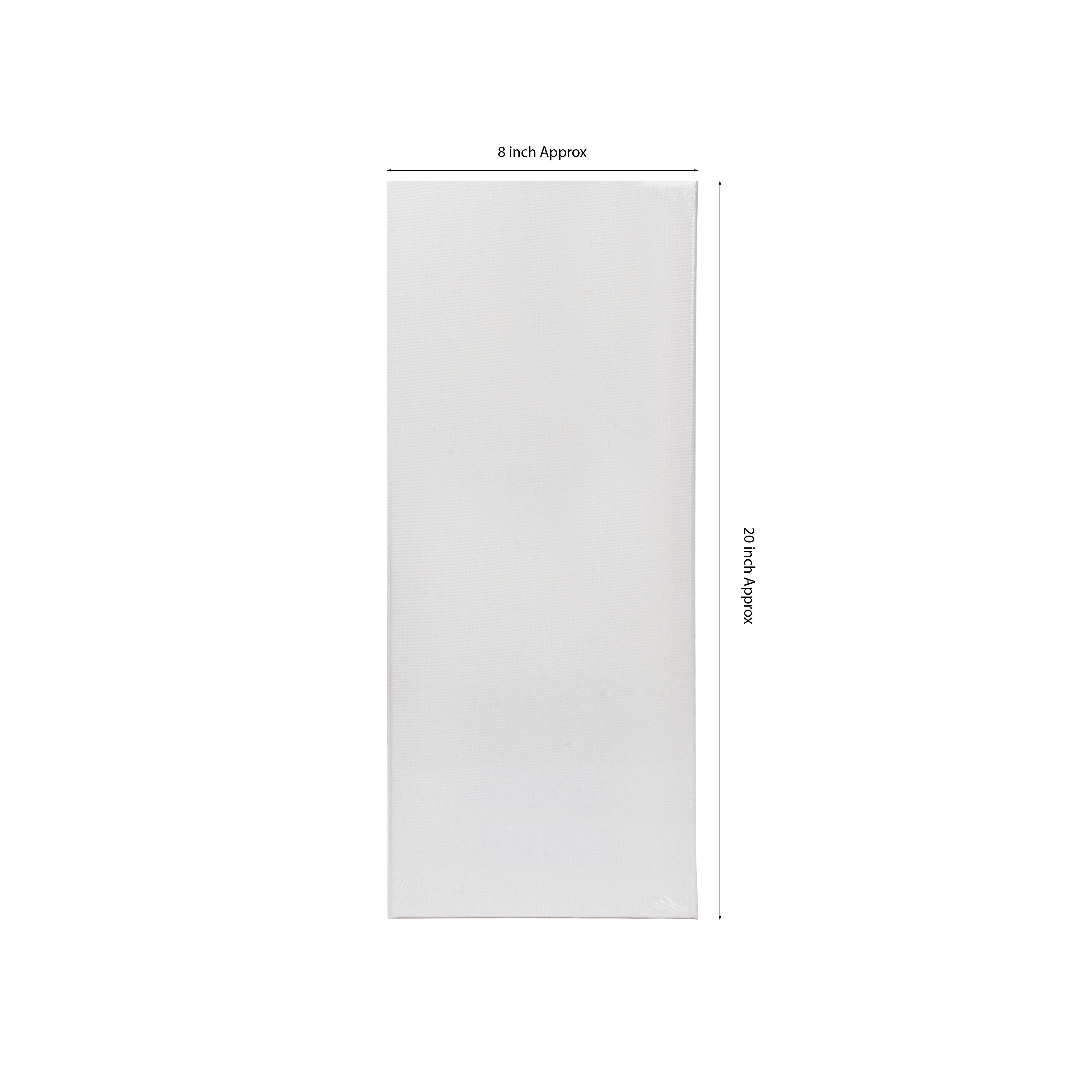 Stretched Canvas Frame 16X20mm 250gsm 8 X 20inch 1 pc