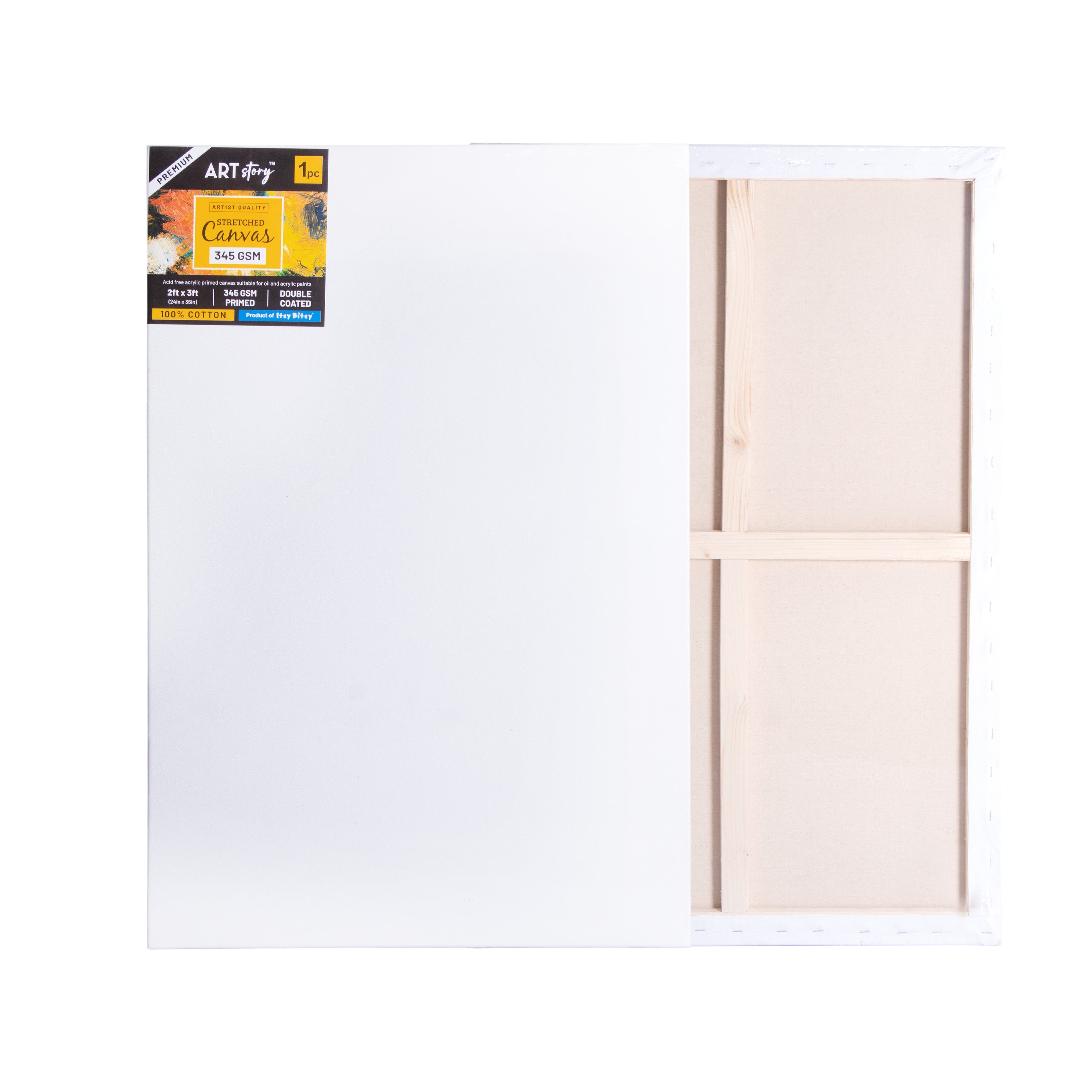 Stretched Canvas Frame 17X37mm 345gsm 24 X 36inch 1 pc