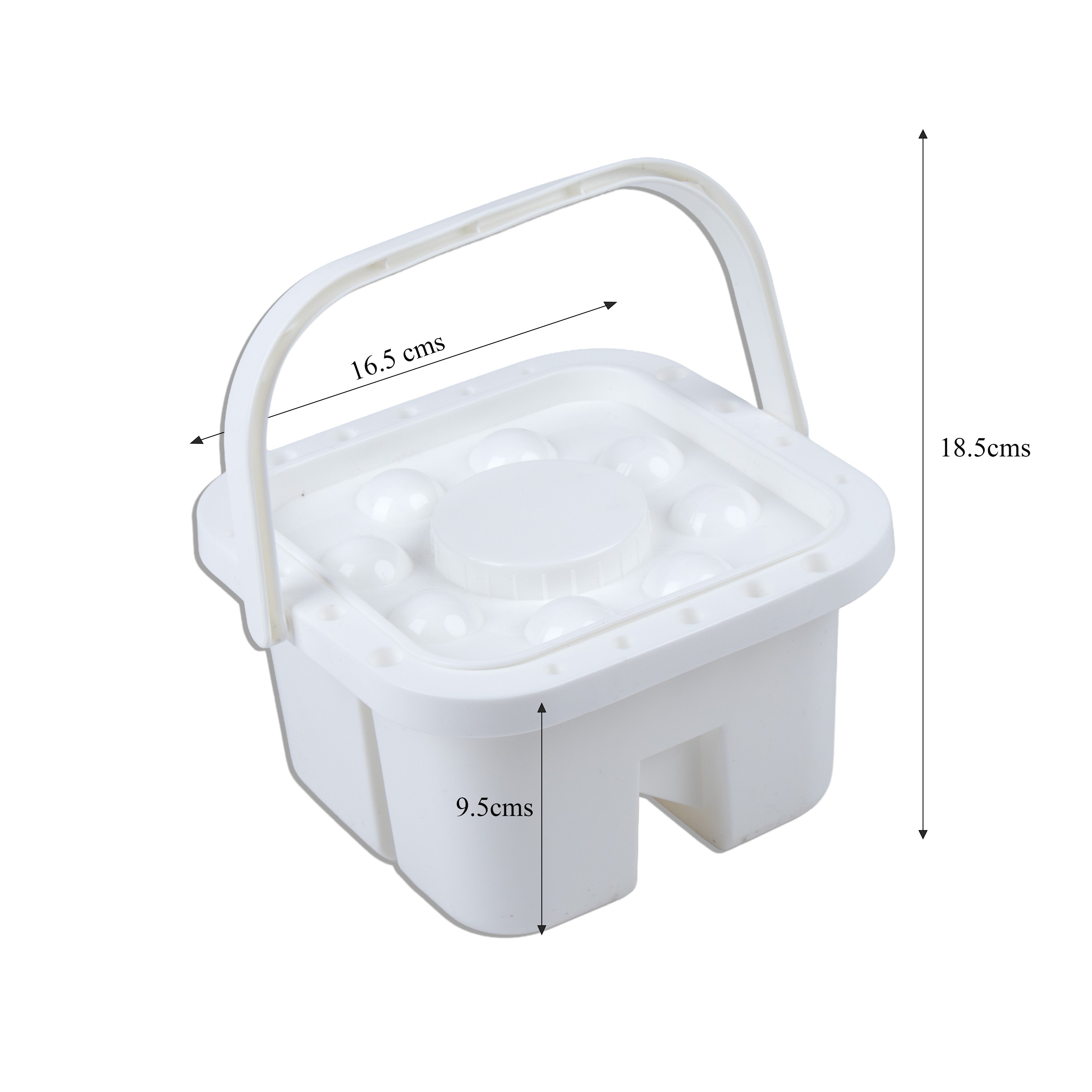 Twin Compartment Paint Brush Washer and Cleaner L18.5 X 16.5 X 9.5cm 1pc