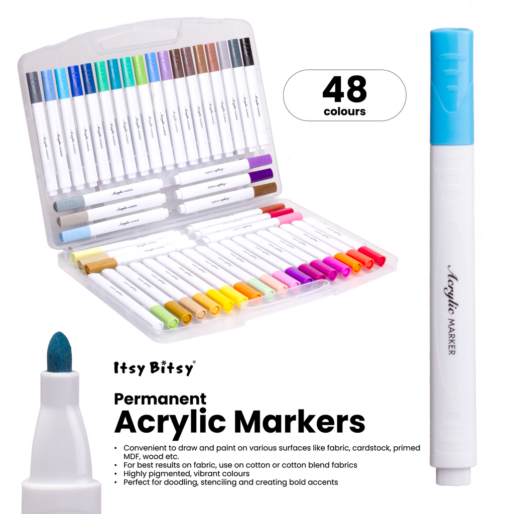 Acrylic Marker Triangular Grip Advanced 48pcs Box