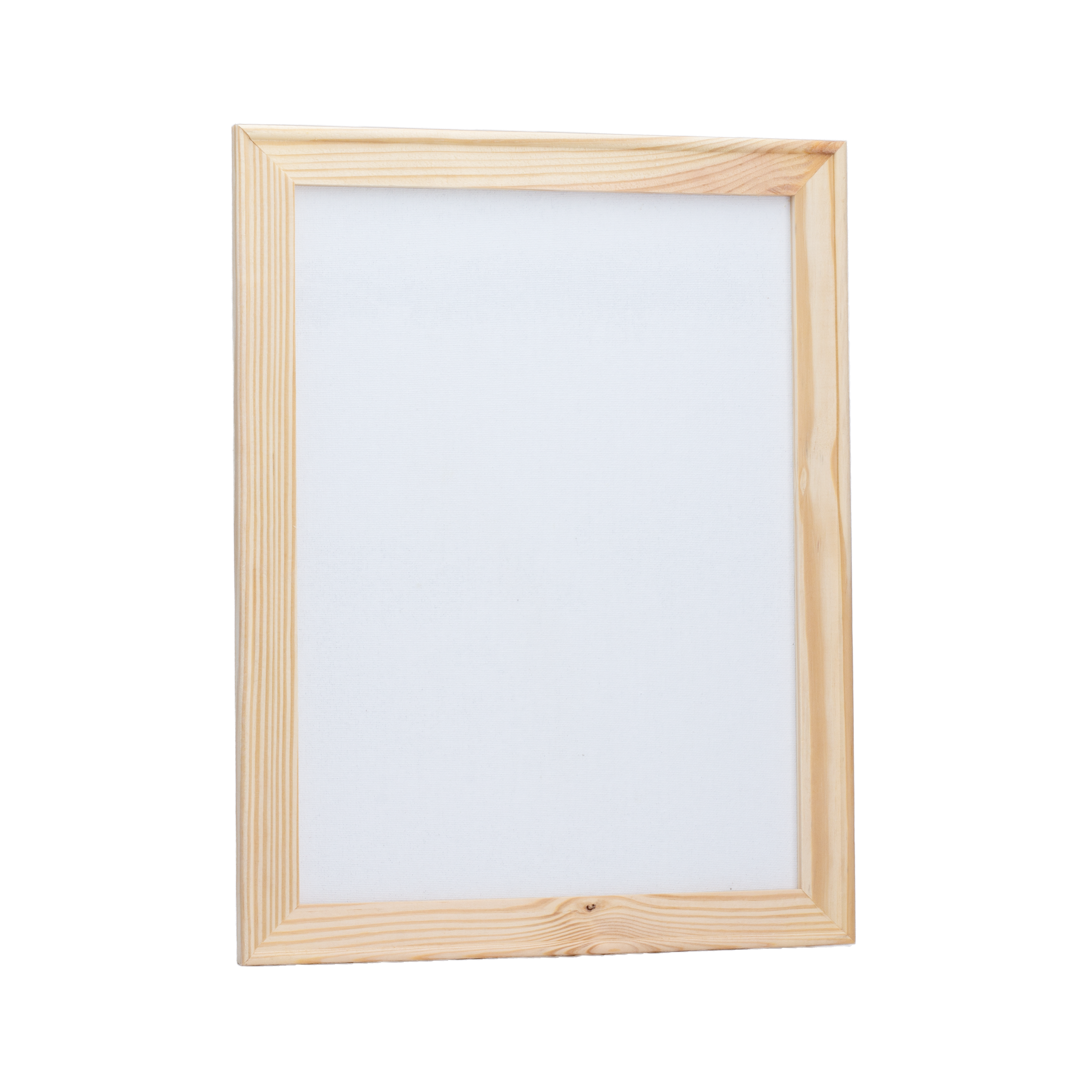 Pinewood Frame With 12 x 16in Canvas - 250gsm, 3mm Thick MDF Board Backing, Frame Size 3 X 1.5cm 1pc