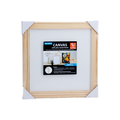 Pinewood Frame With 12 x 12in Canvas - 250gsm, 3mm Thick MDF Board Backing, Frame Size 3 X 1.5cm 1pc