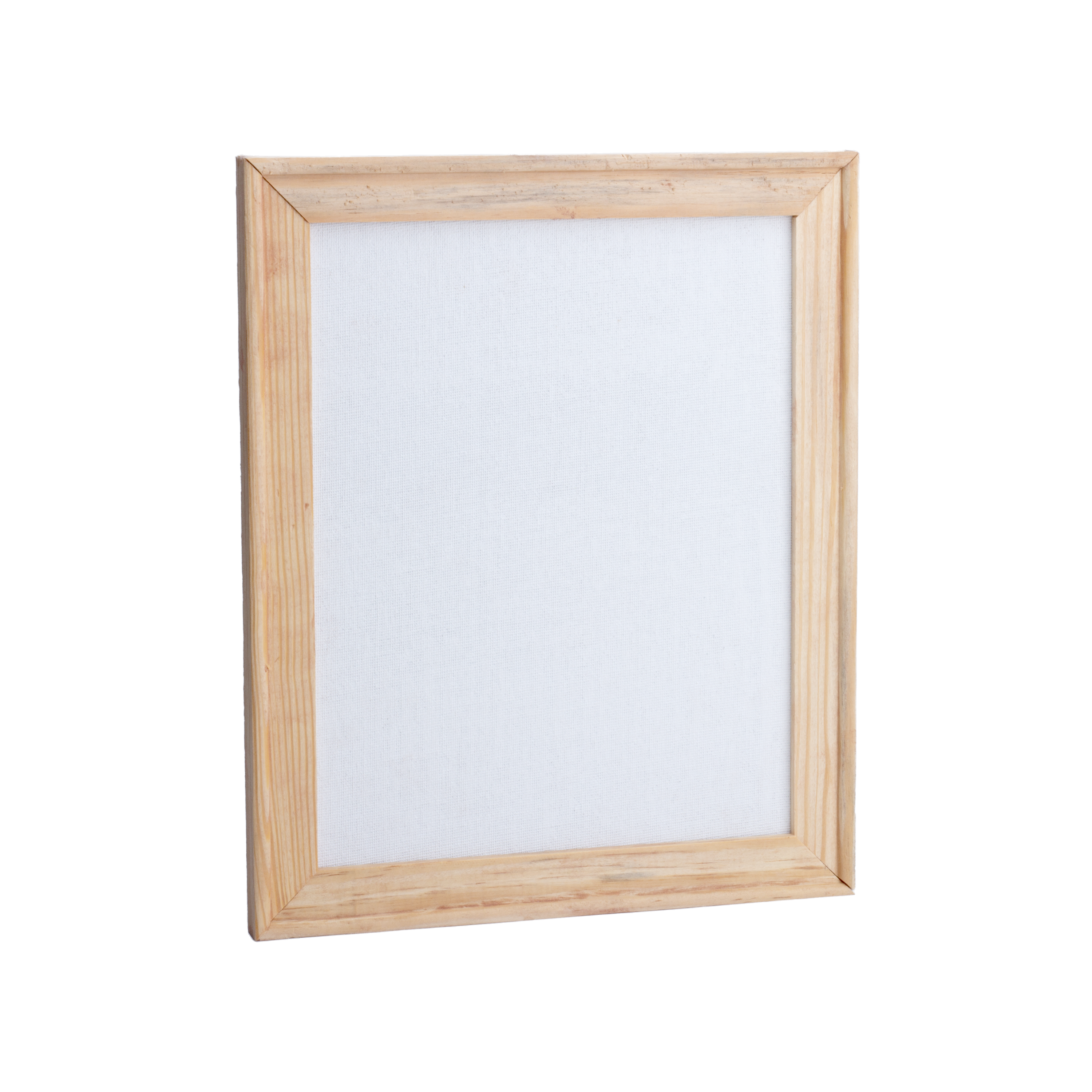 Pinewood Frame With 8 x 10in Canvas - 250gsm, 3mm Thick MDF Board Backing, Frame Size 3 X 1.5cm 1pc
