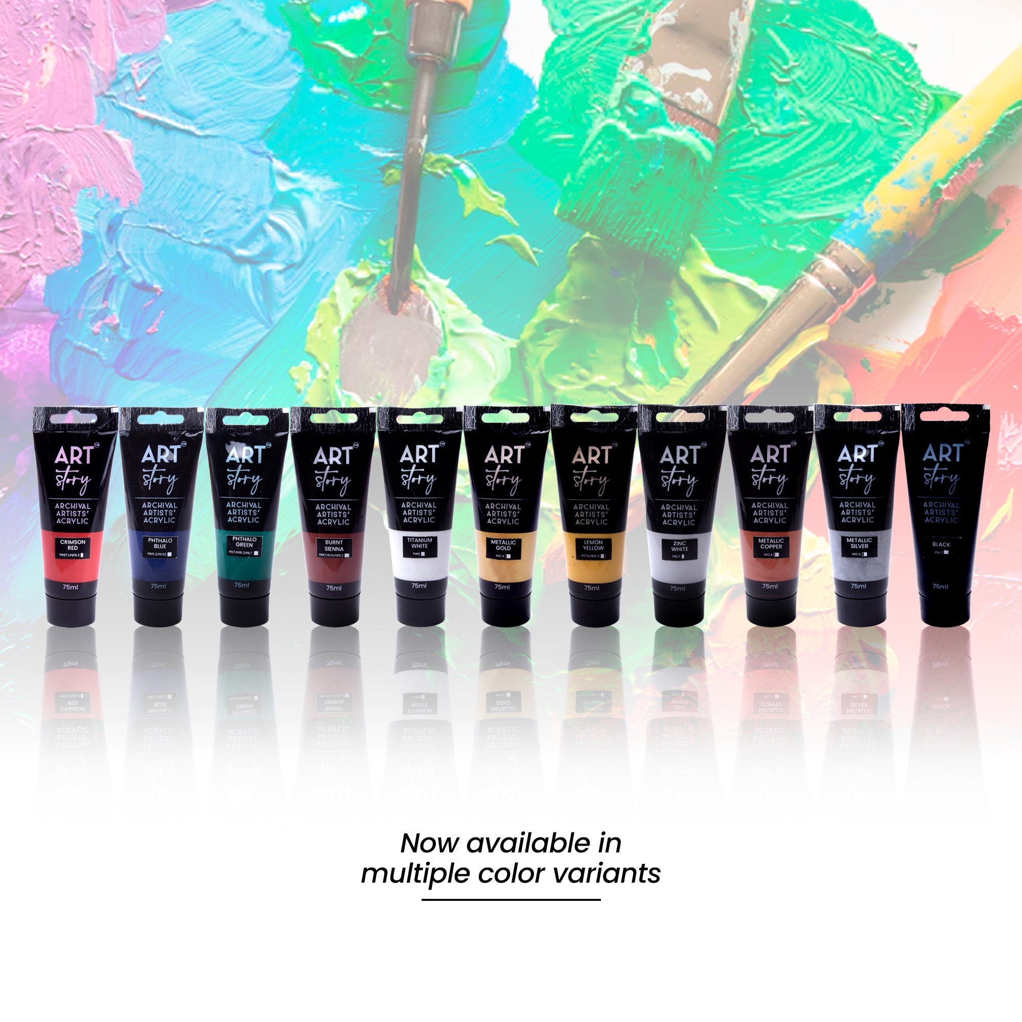 Artists Acrylic Colour Titanium White 75ml Tube