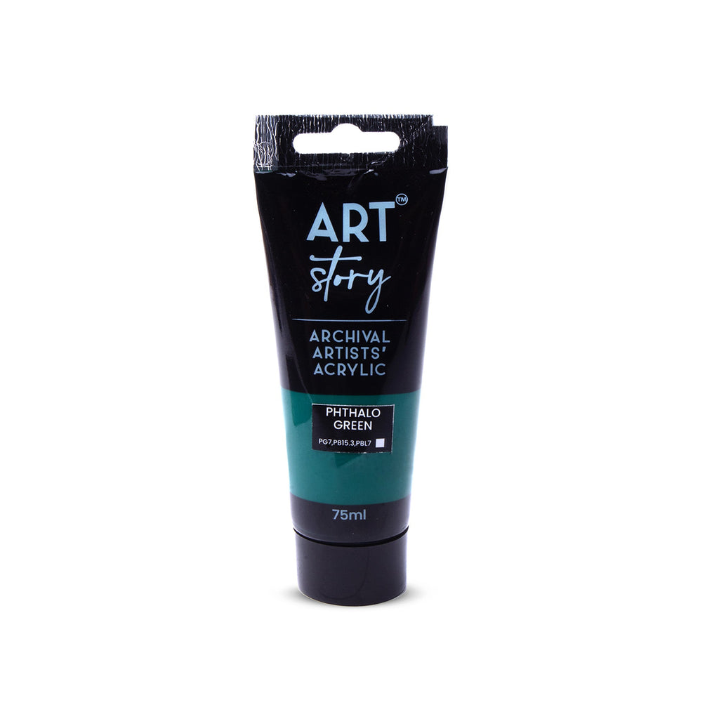 Artists Acrylic Colour Phthalo Green 75ml Tube