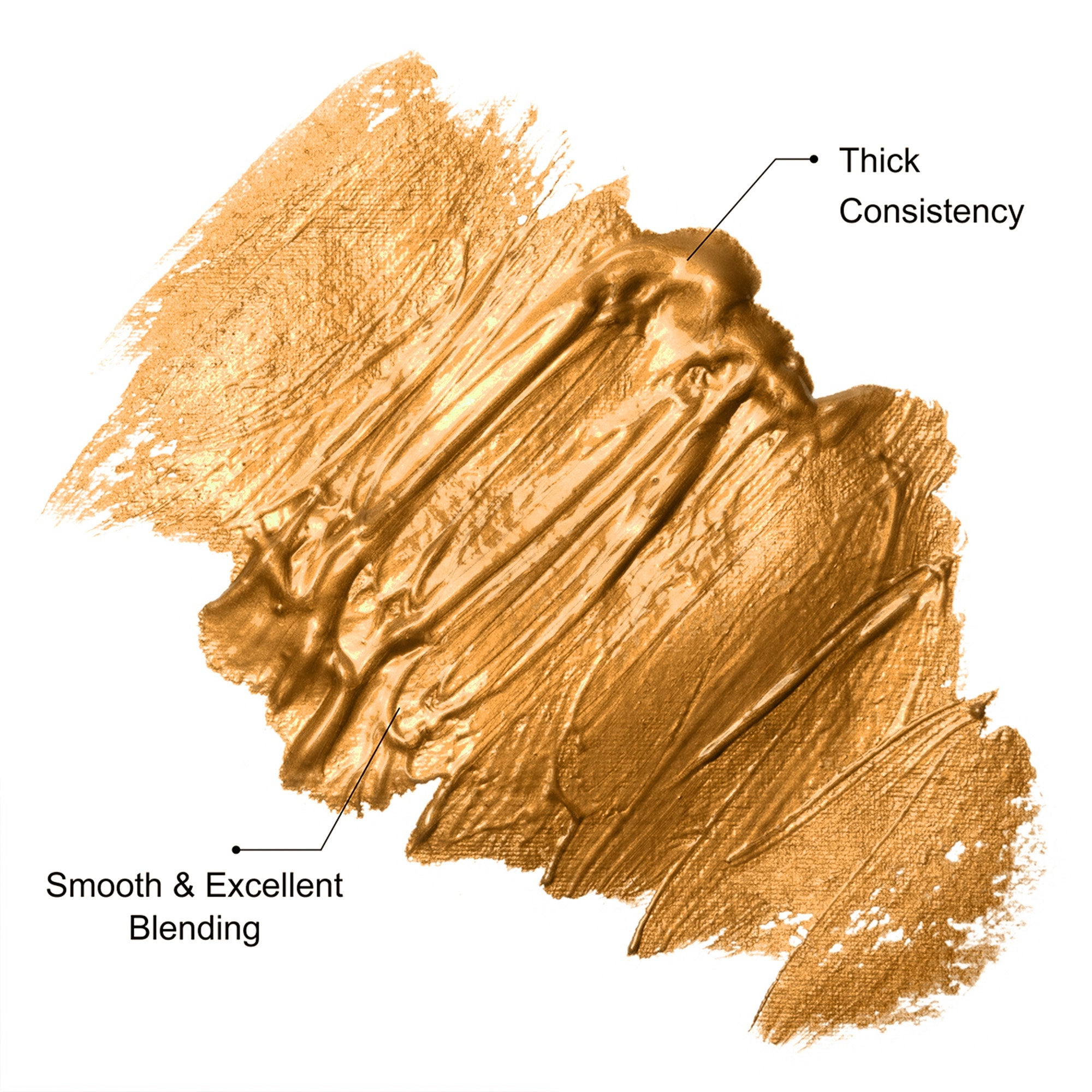 Metallic Artists Acrylic Colour Gold 75ml Tube