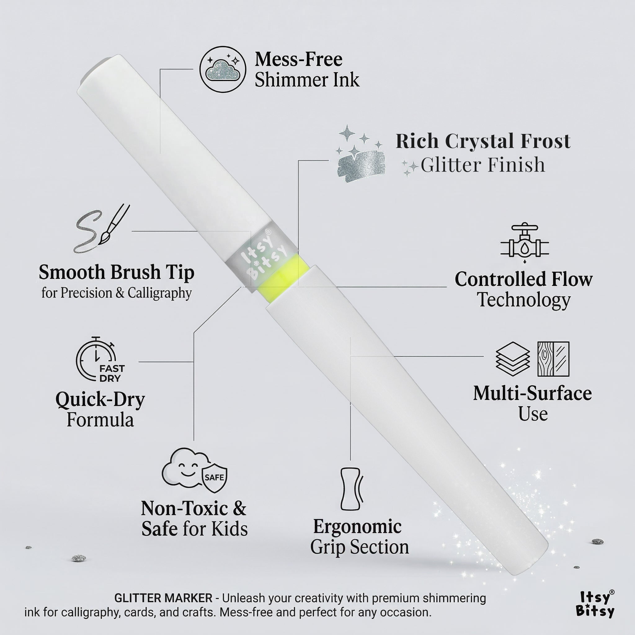 Premium Winkle Marker Crystal Frost 1pc