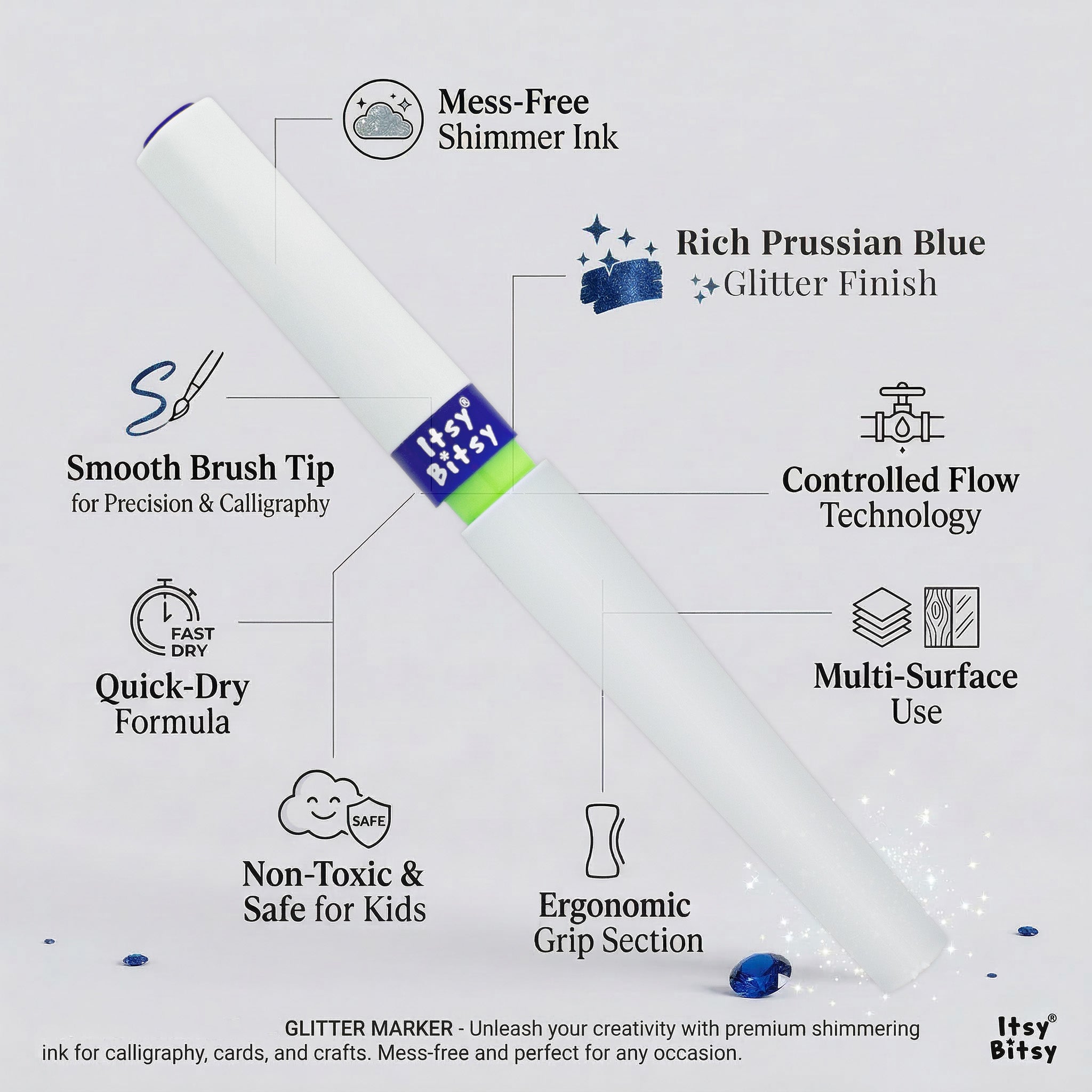 Premium Winkle Marker Prussian Blue 1pc
