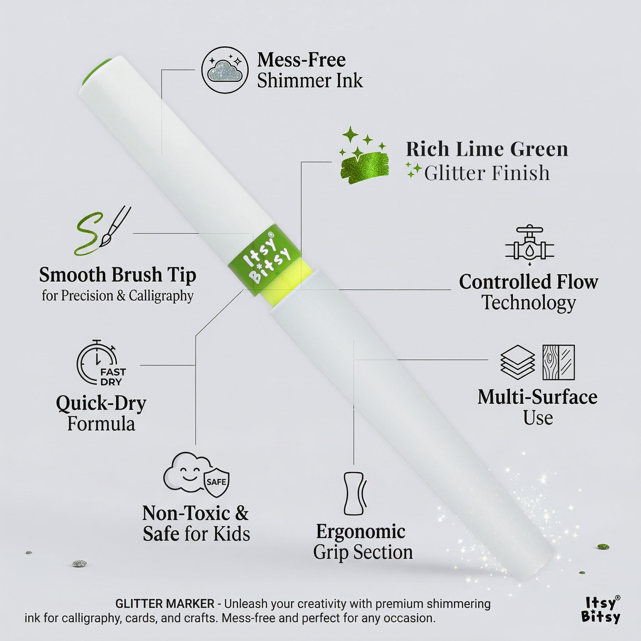Premium Winkle Marker Lime Green 1pc