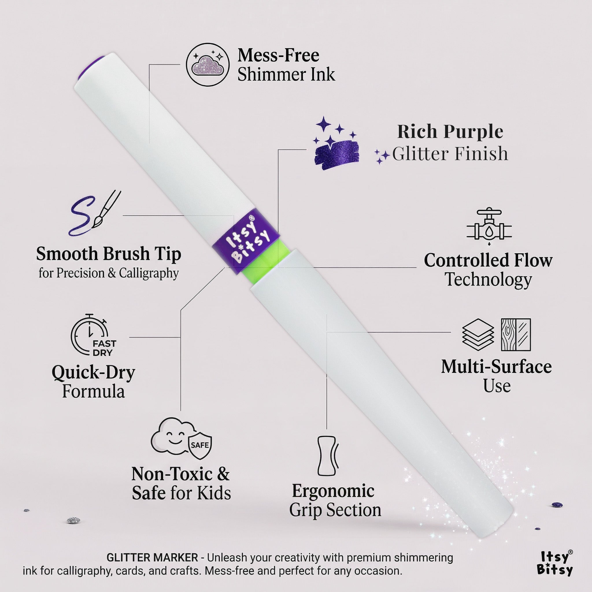 Premium Winkle Marker Purple 1pc