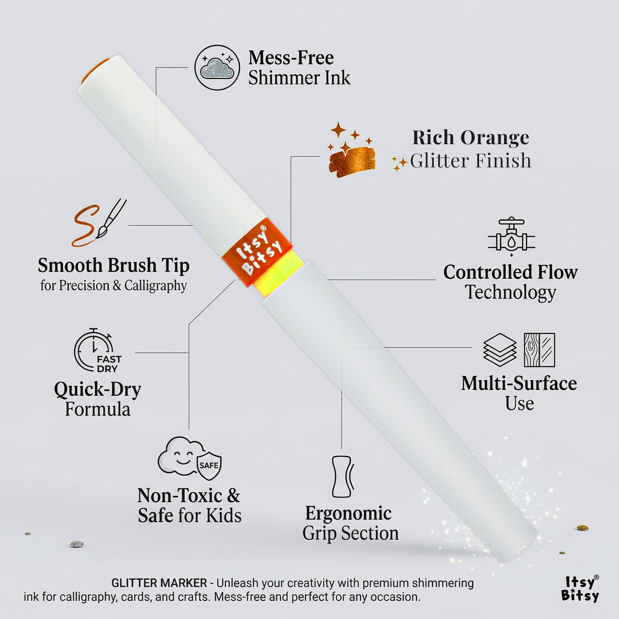 Premium Winkle Marker Orange 1pc