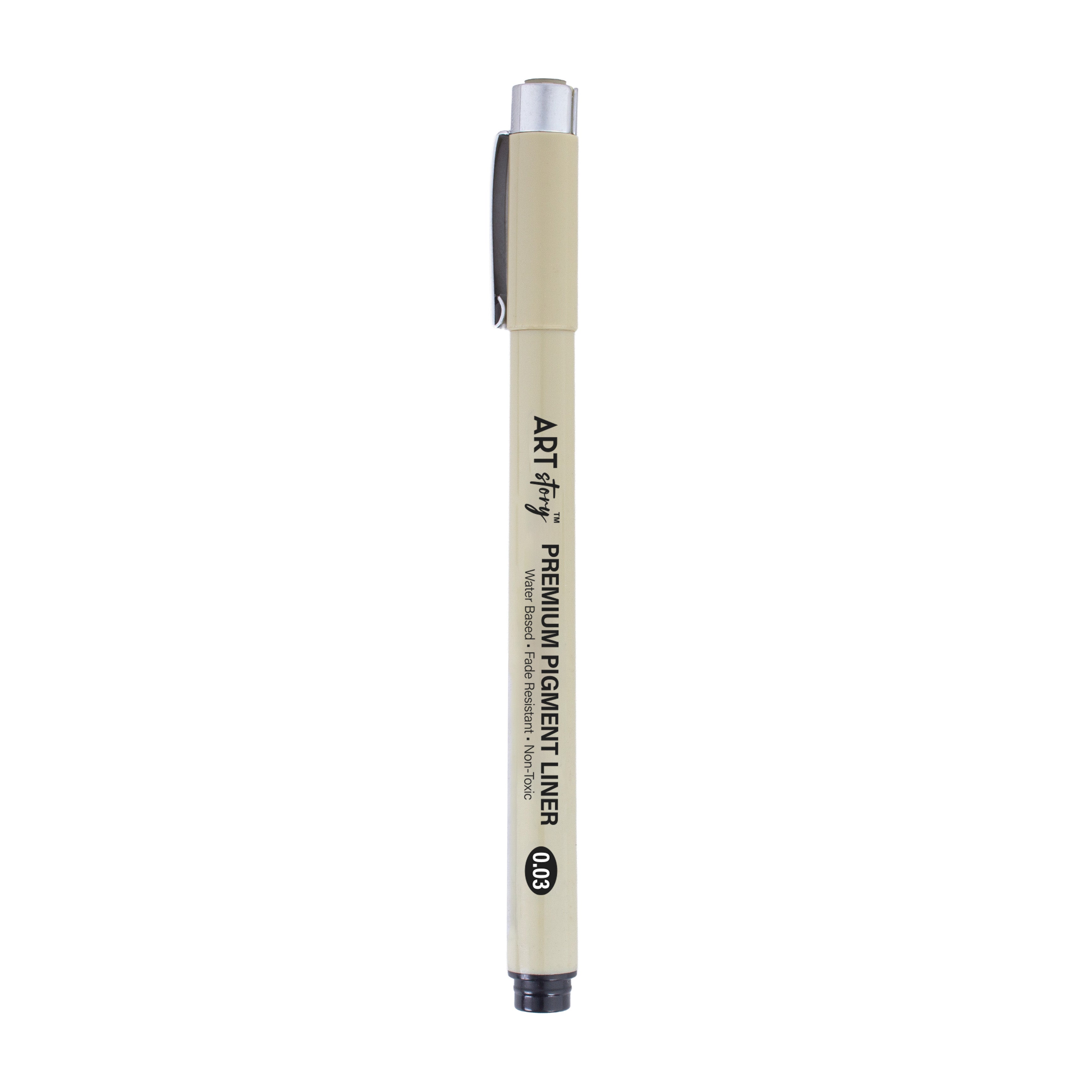 Pigment Fineliner Water Based Black 0.03mm Tip 1pc