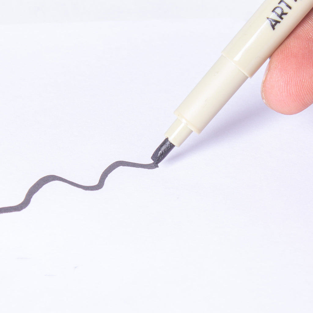 Pigment Fineliner Water Based Black 3mm  Tip 1pc