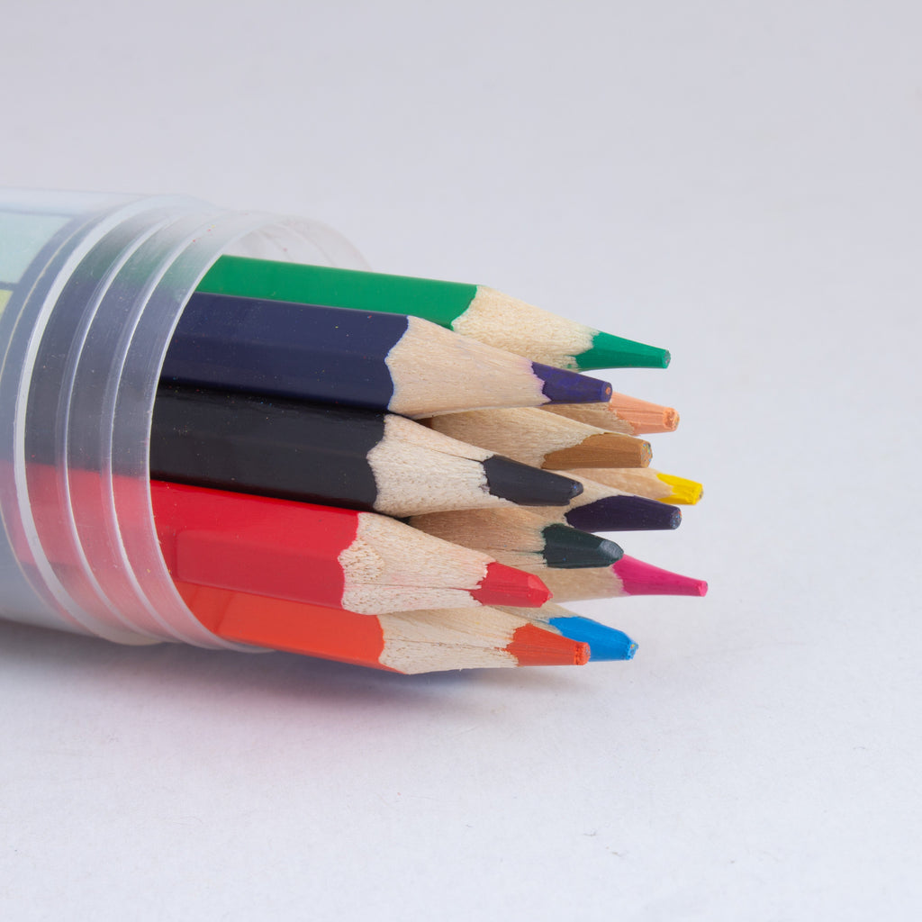 Premium Watercolour Pencils 12colours Cylindrical Box