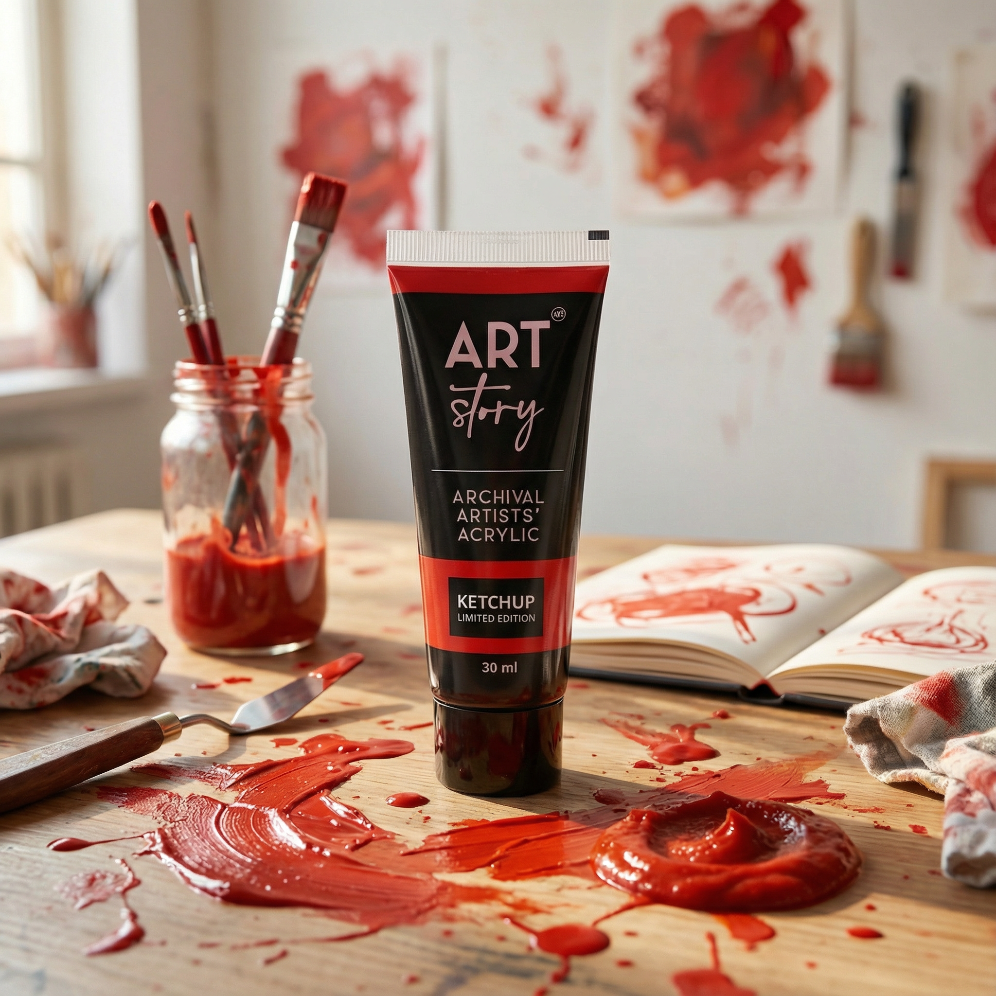 Artists Acrylic Colour Ketchup 30ml Tube