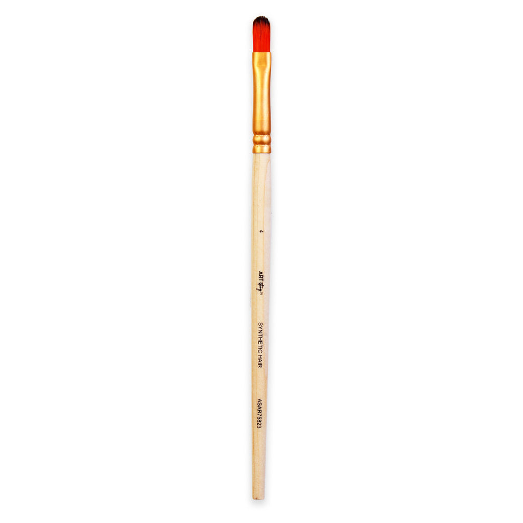 Filbert Brush Synthetic Hair Size 4 Handle Length 150mm