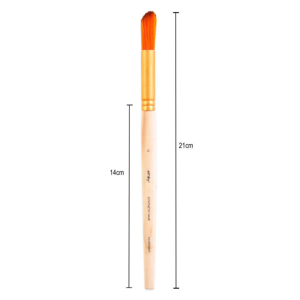 Deer Foot Brush Synthetic Hair Size 12 Handle Length 150mm 1pc