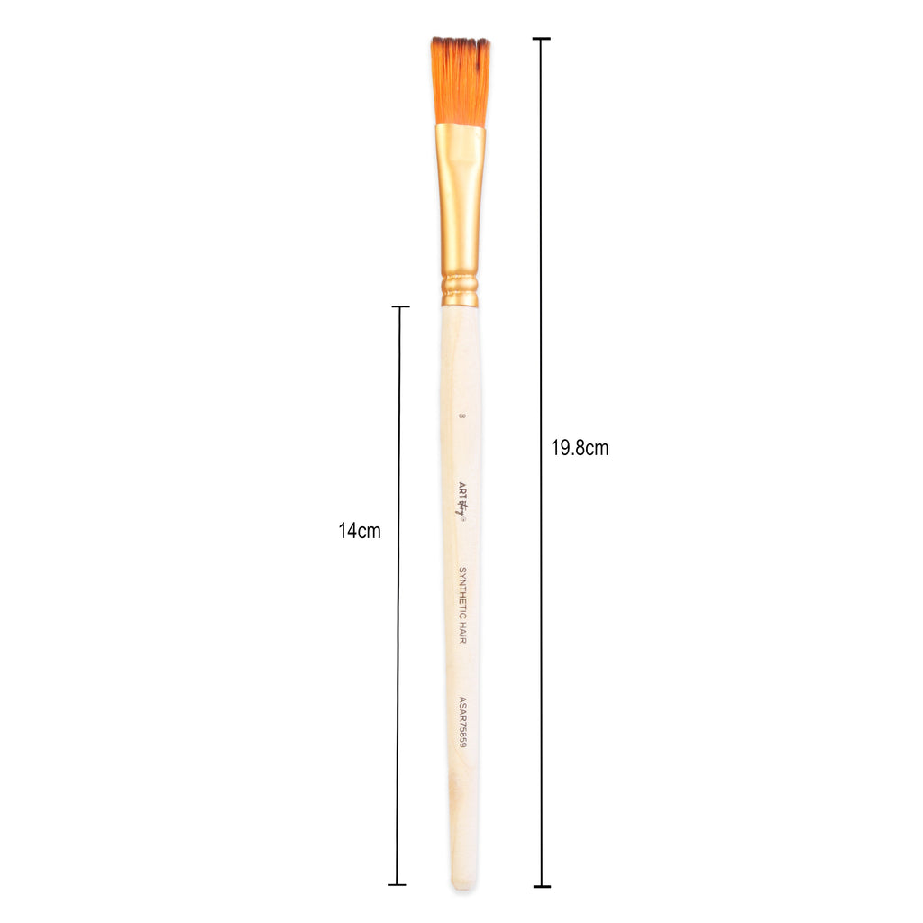 Comb Brush Synthetic Hair Size 8 Handle Length 150mm