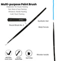 Premium Round Brush Synthetic Hair Handle Length 200mm Size 2 1 pc