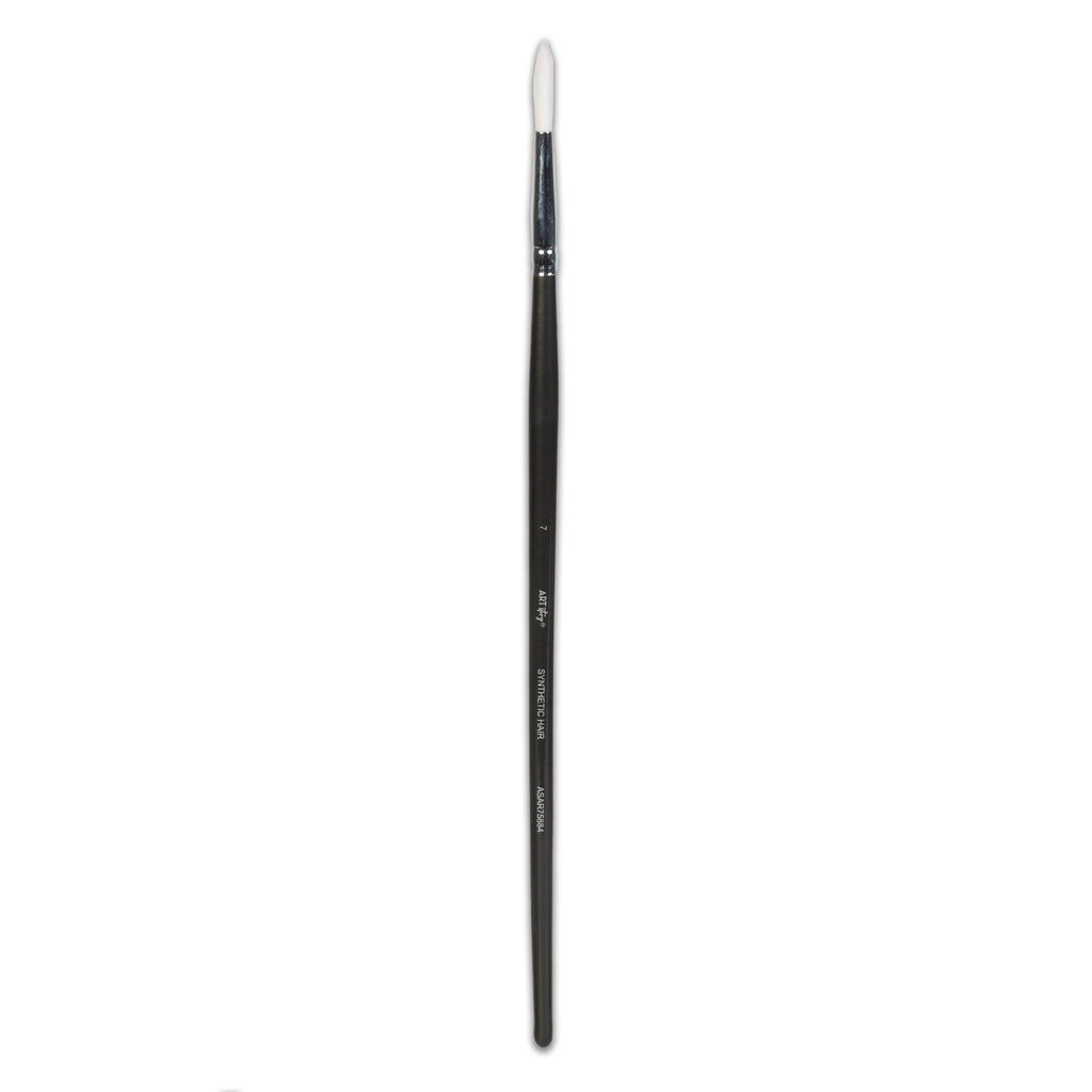 Premium Round Brush Synthetic Hair Handle Length 200mm Size 7 1 pc