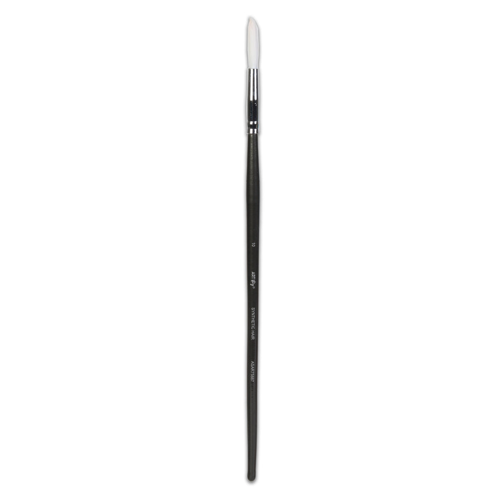 Premium Round Brush Synthetic Hair Handle Length 200mm Size 10 1 pc