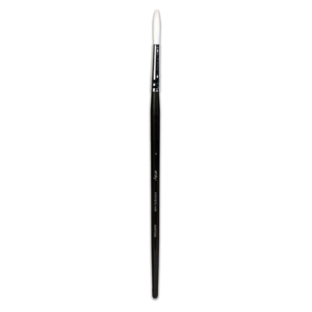 Premium Round Brush Synthetic Hair Handle Length 200mm Size 11 1 pc