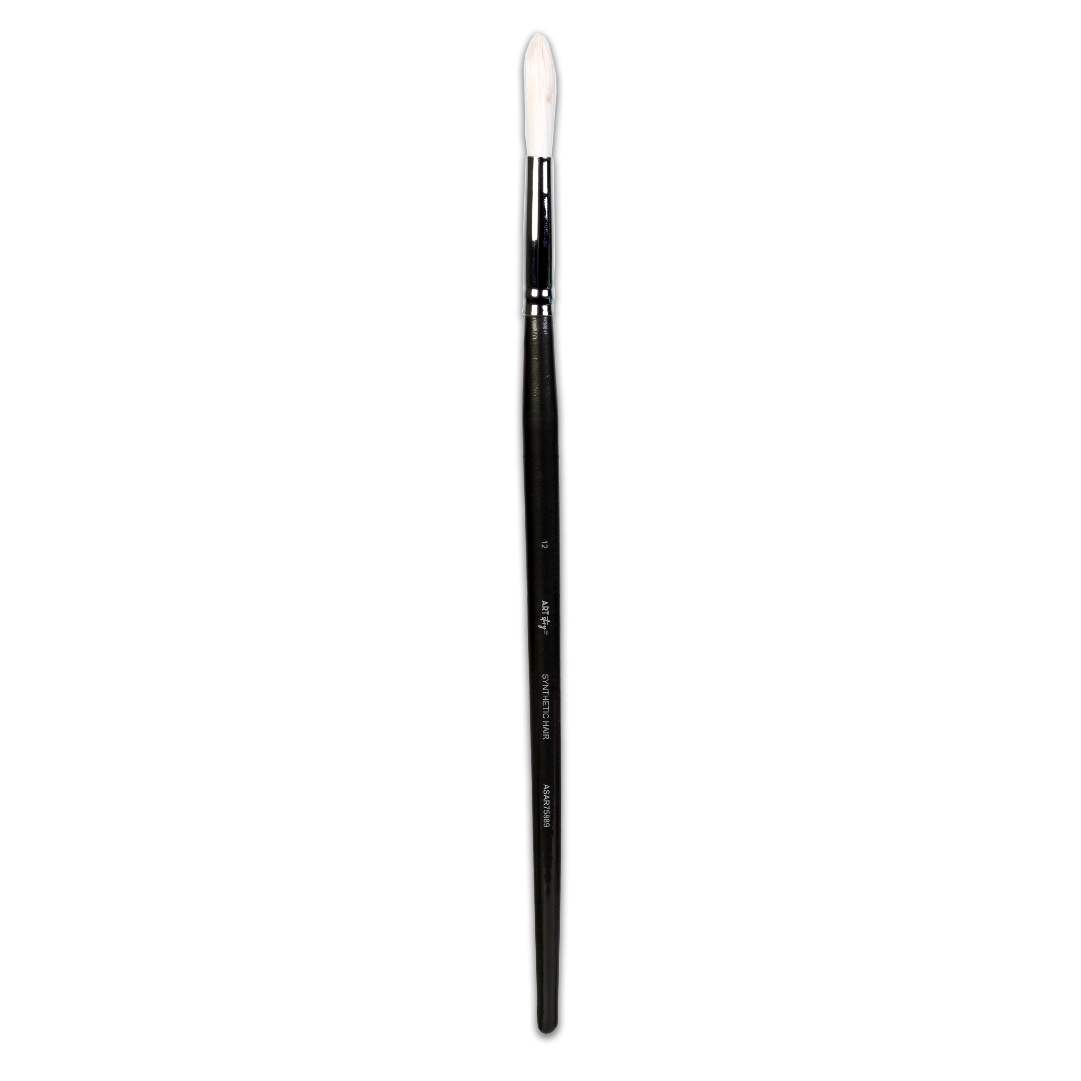Premium Round Brush Synthetic Hair Handle Length 200mm Size 12 1 pc