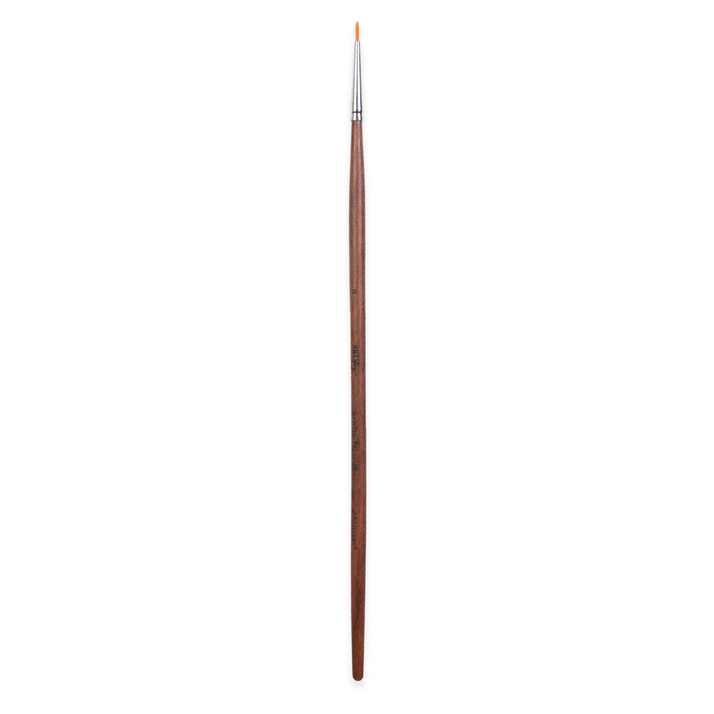 Rosewood Round Brush Synthetic Hair Handle Length 200mm Size 0 1 pc