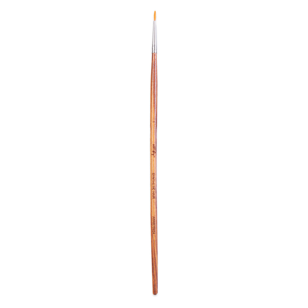 Rosewood Round Brush Synthetic Hair Handle Length 200mm Size 1 1 pc