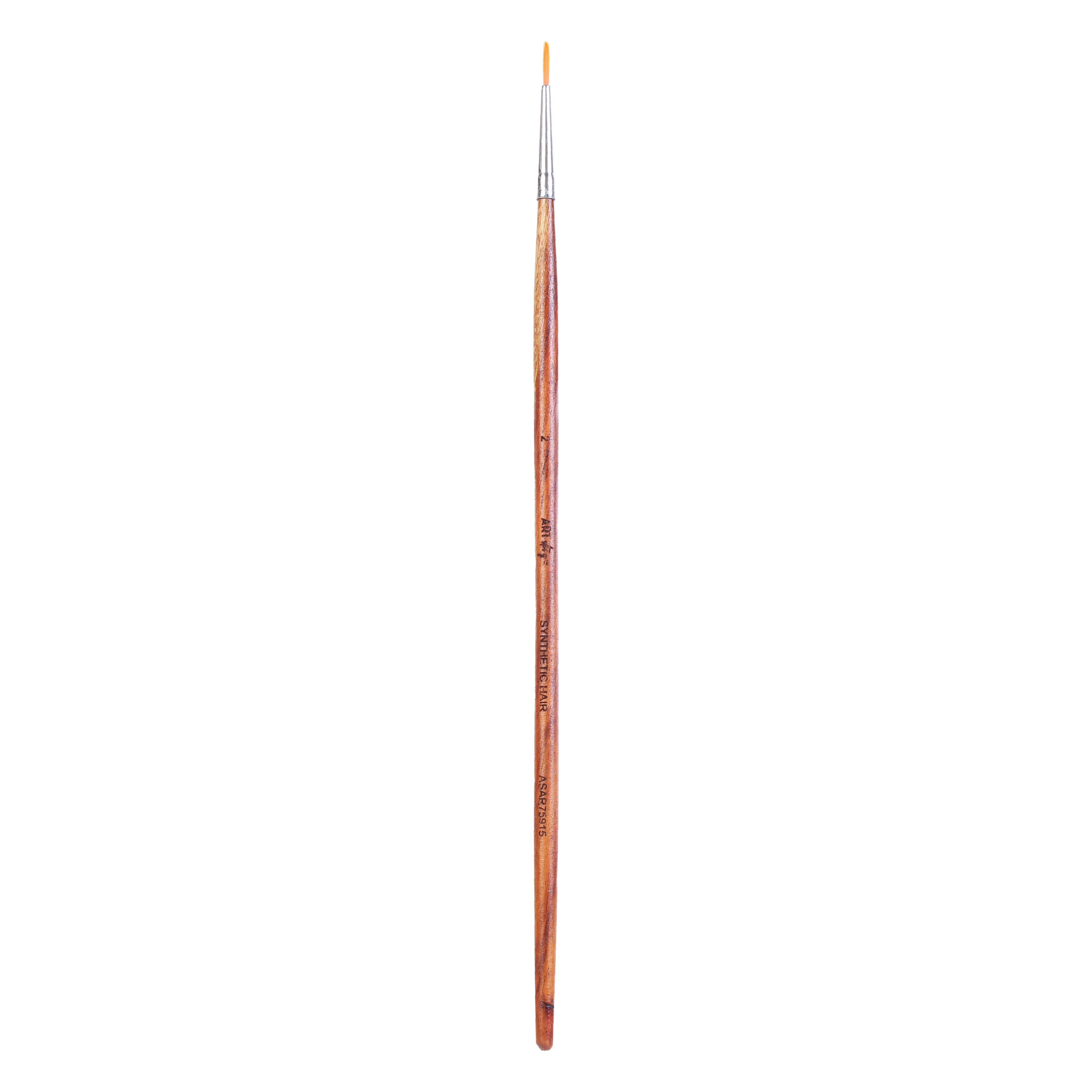 Rosewood Round Brush Synthetic Hair Handle Length 200mm Size 2 1 pc