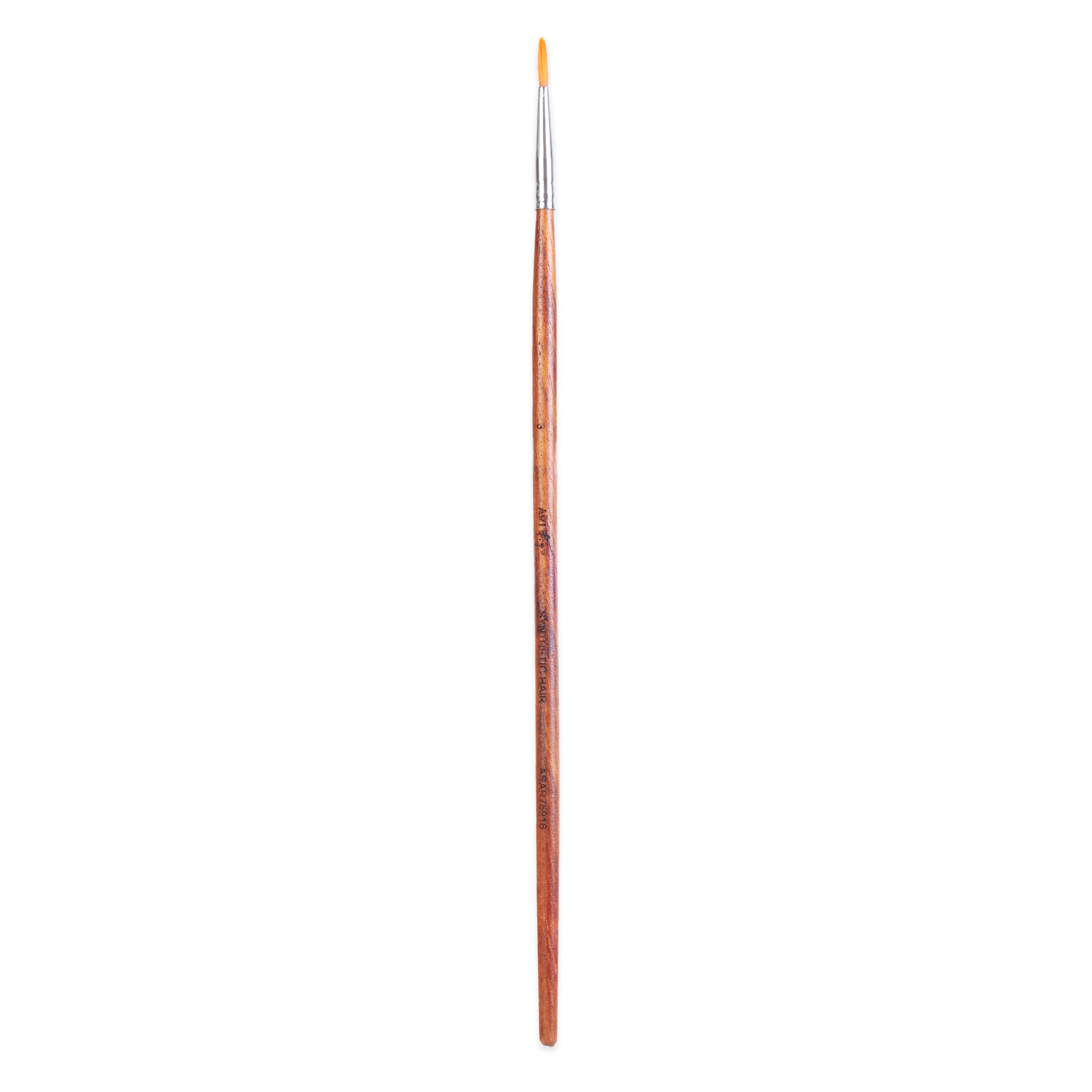 Rosewood Round Brush Synthetic Hair Handle Length 200mm Size 3 1 pc