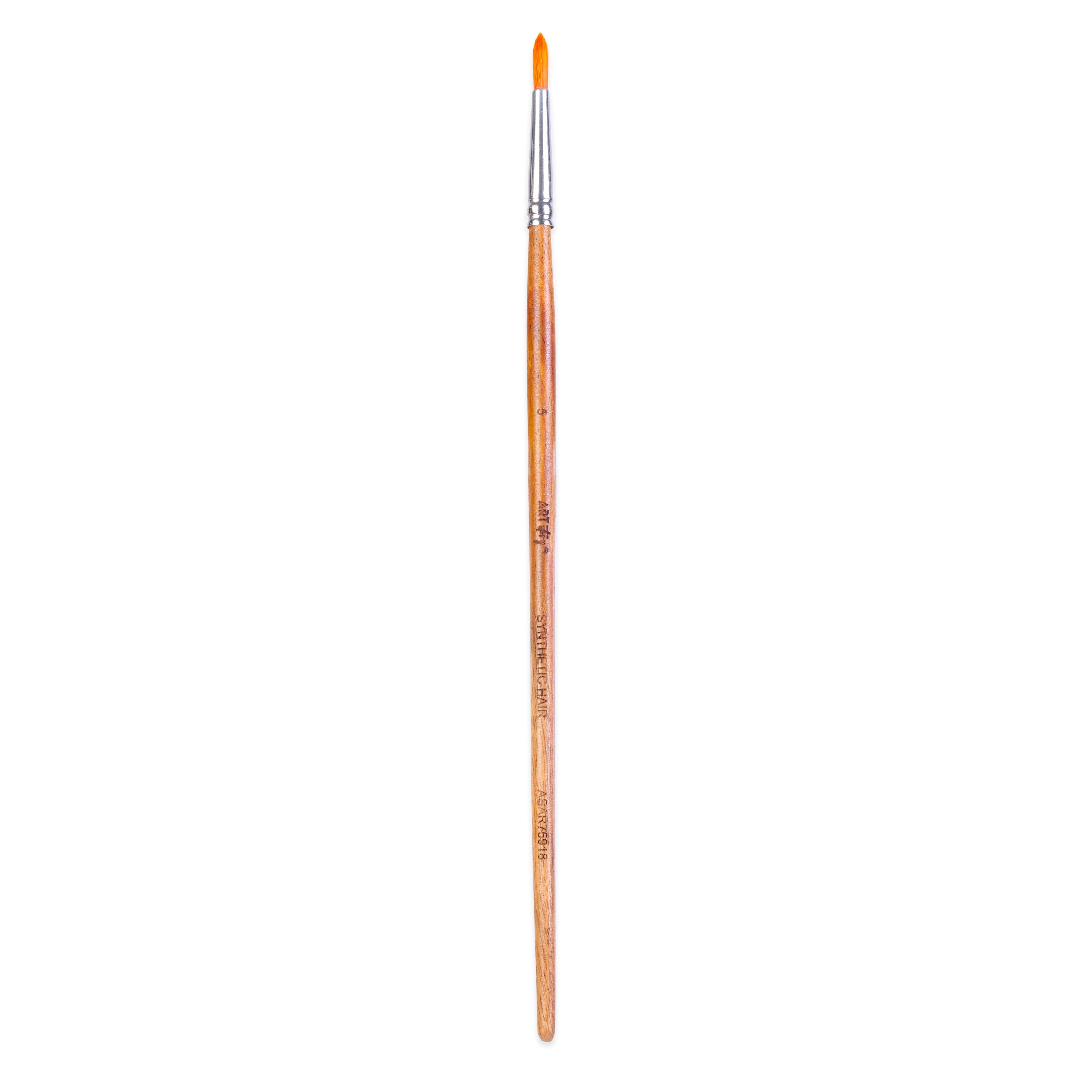 Rosewood Round Brush Synthetic Hair Handle Length 200mm Size 5 1 pc