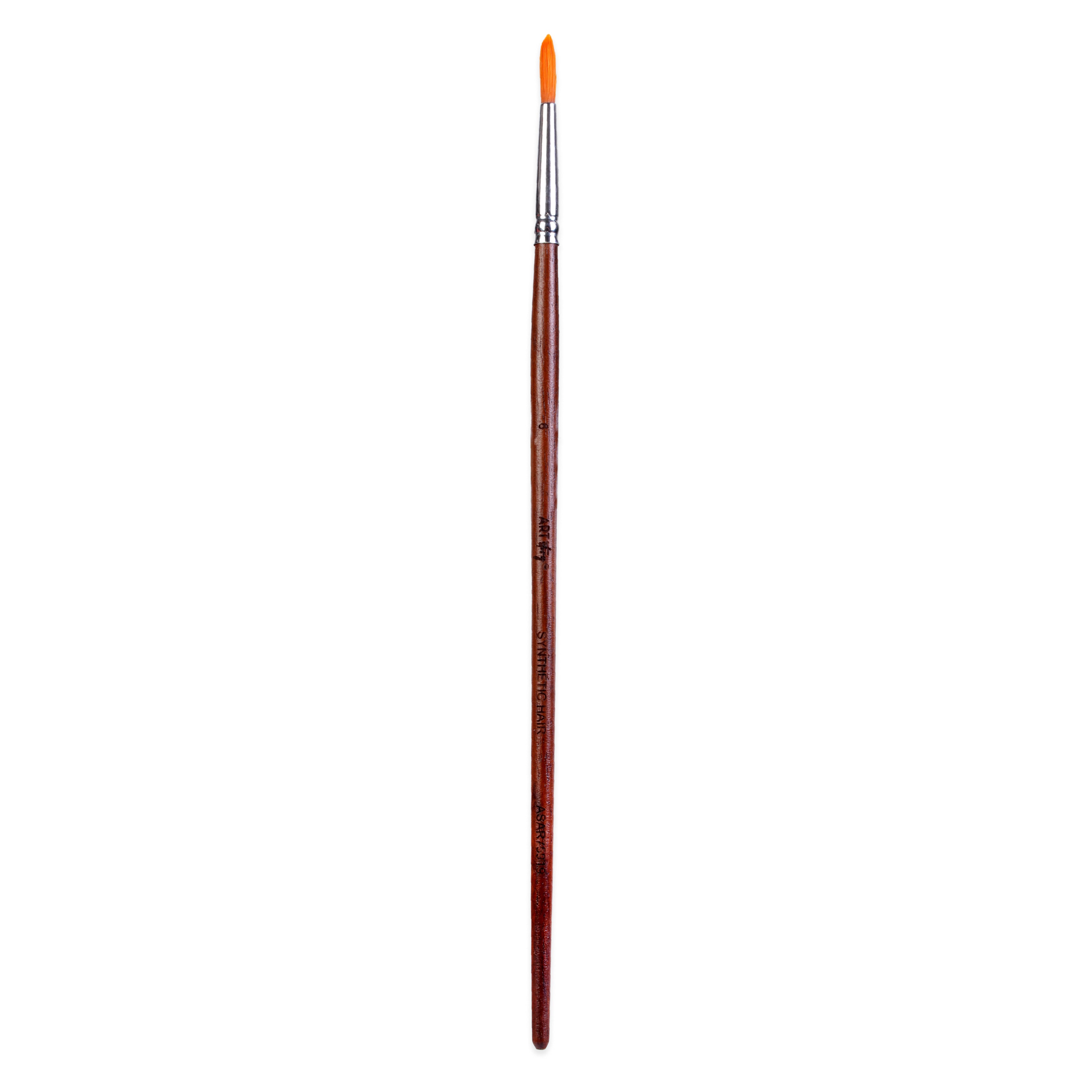 Rosewood Round Brush Synthetic Hair Handle Length 200mm Size 6 1 pc