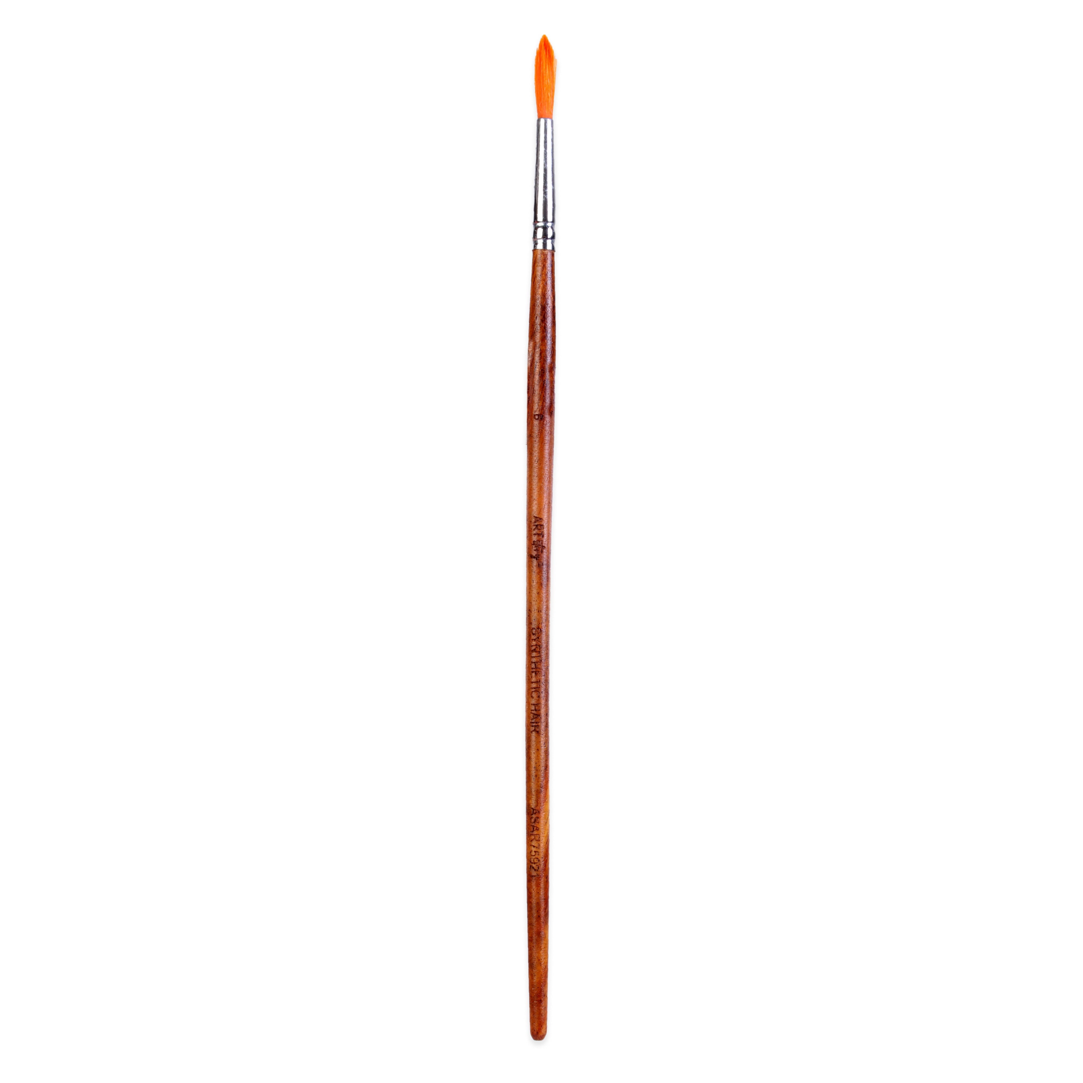 Rosewood Round Brush Synthetic Hair Handle Length 200mm Size 8 1 pc