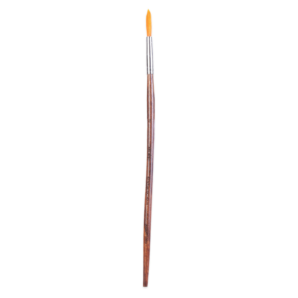 Rosewood Round Brush Synthetic Hair Handle Length 200mm Size 10 1 pc