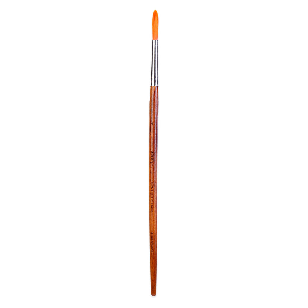 Rosewood Round Brush Synthetic Hair Handle Length 200mm Size 11 1 pc