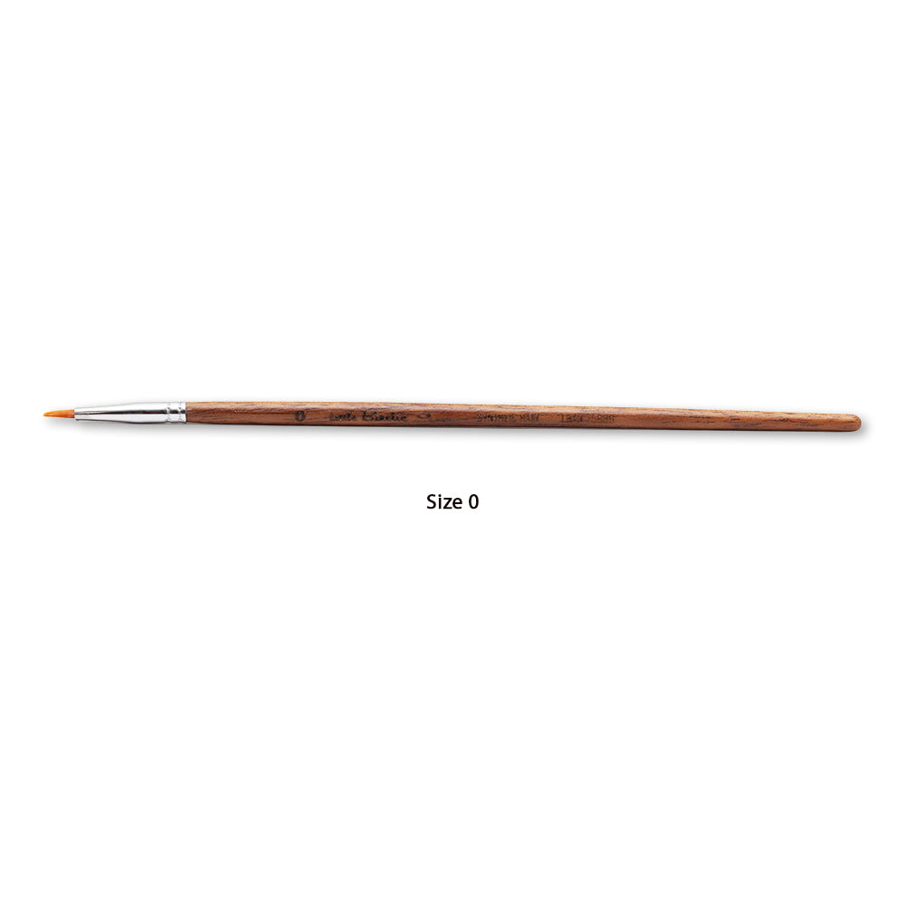 Rosewood Detailer Brush Synthetic Hair Handle Length 200mm Size 0 1 pc