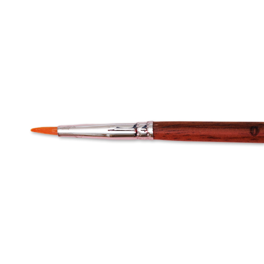 Rosewood Detailer Brush Synthetic Hair Handle Length 200mm Size 0 1 pc
