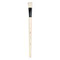 Synthetic Hog Hair Oil Flat Brush Handle Length 200mm Size 10 1 pc