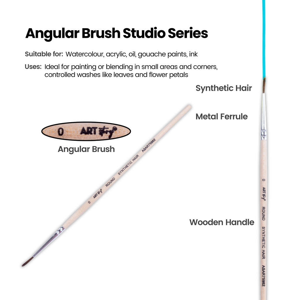 Watercolour Round Brush Synthetic (0) 165mm 1 pc