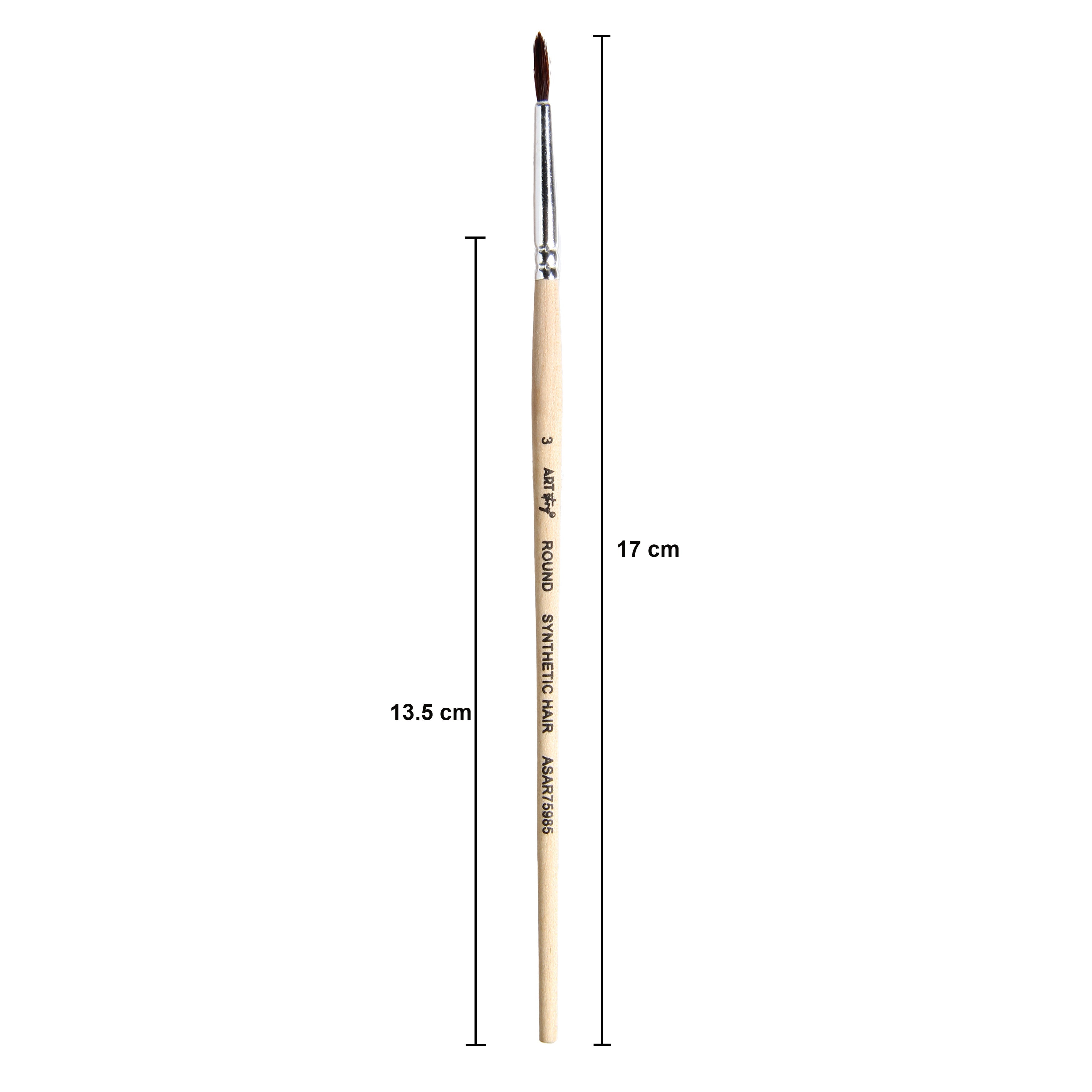 Watercolour Round Brush Synthetic (3) 165mm