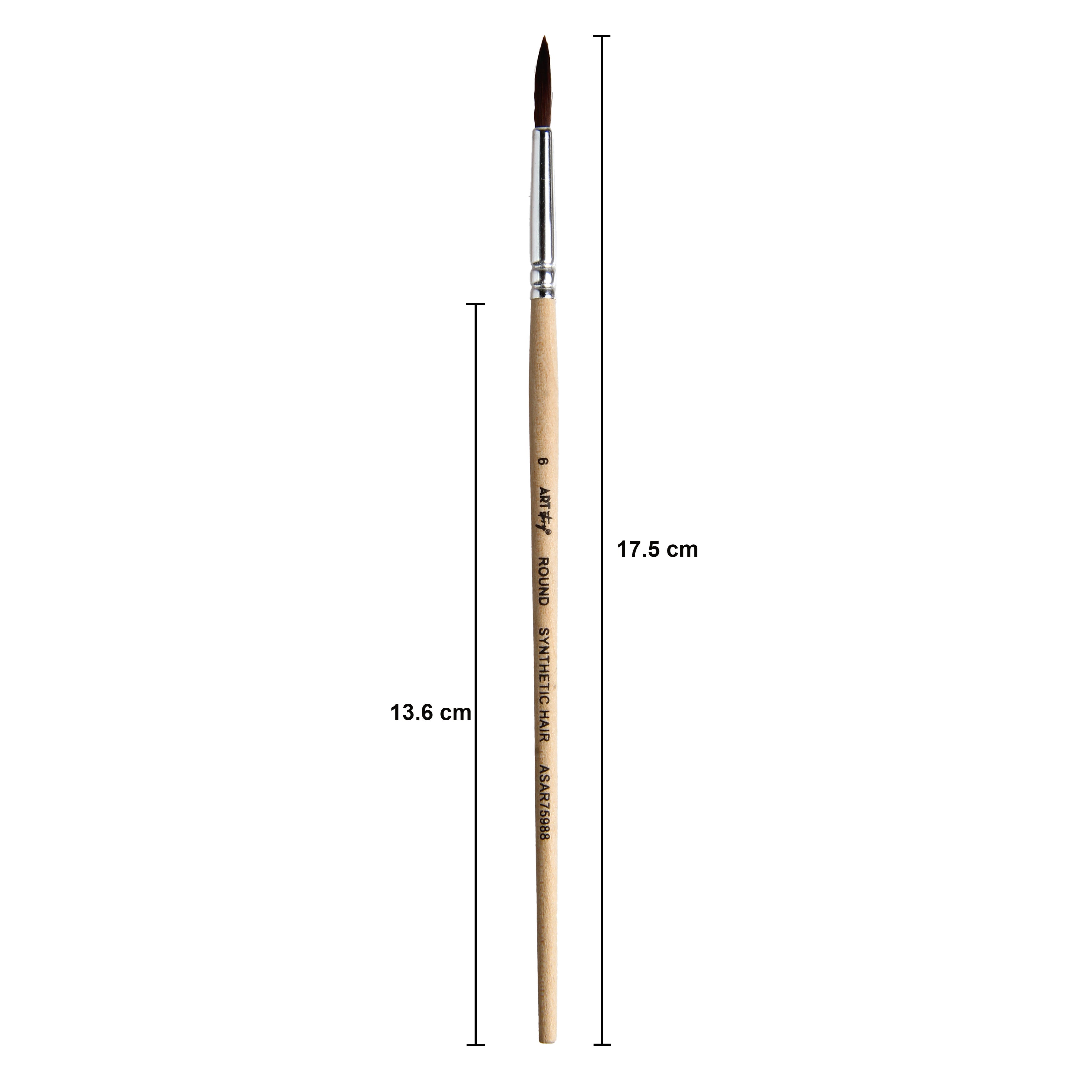 Watercolour Round Brush Synthetic (6) 165mm