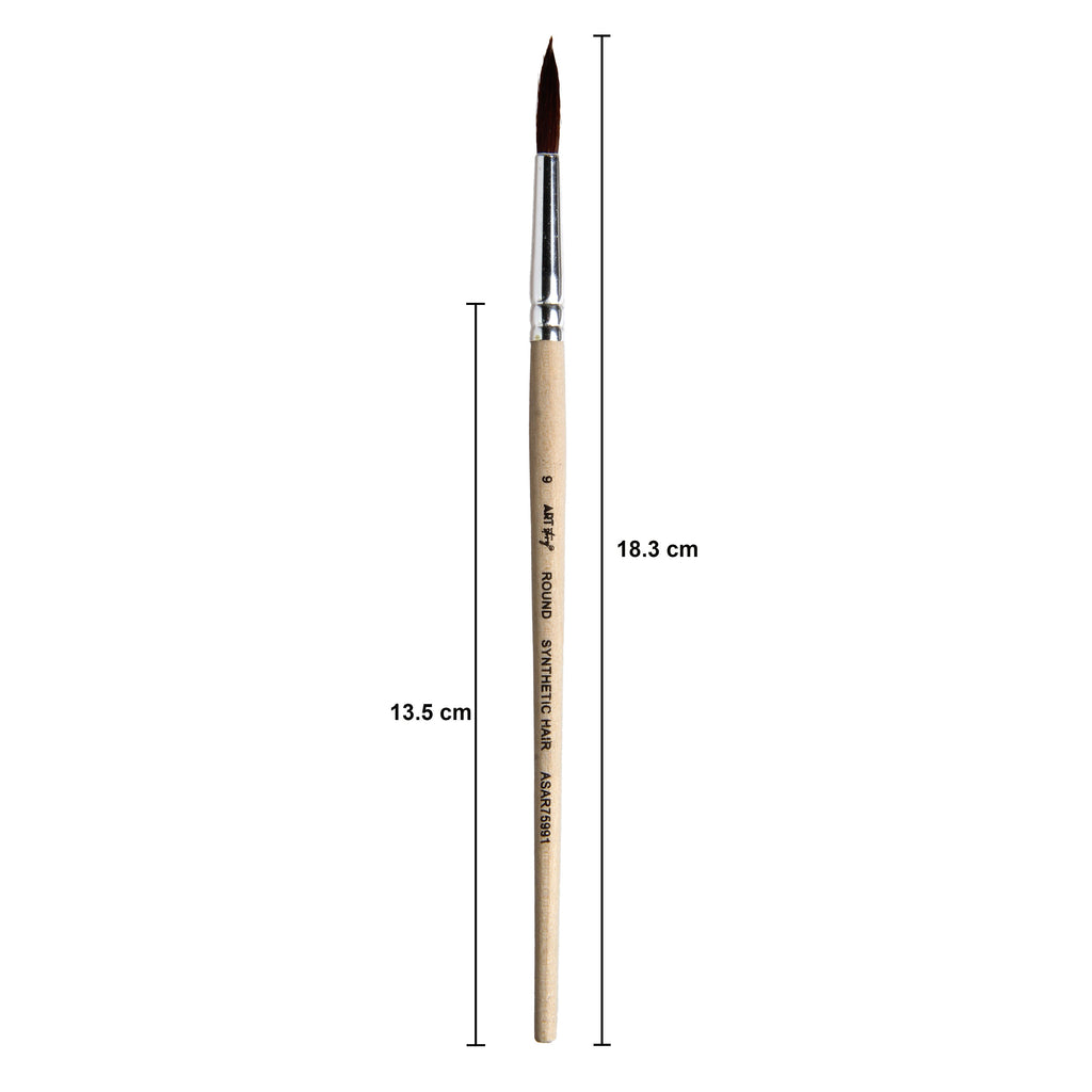 Watercolour Round Brush Synthetic (9) 165mm