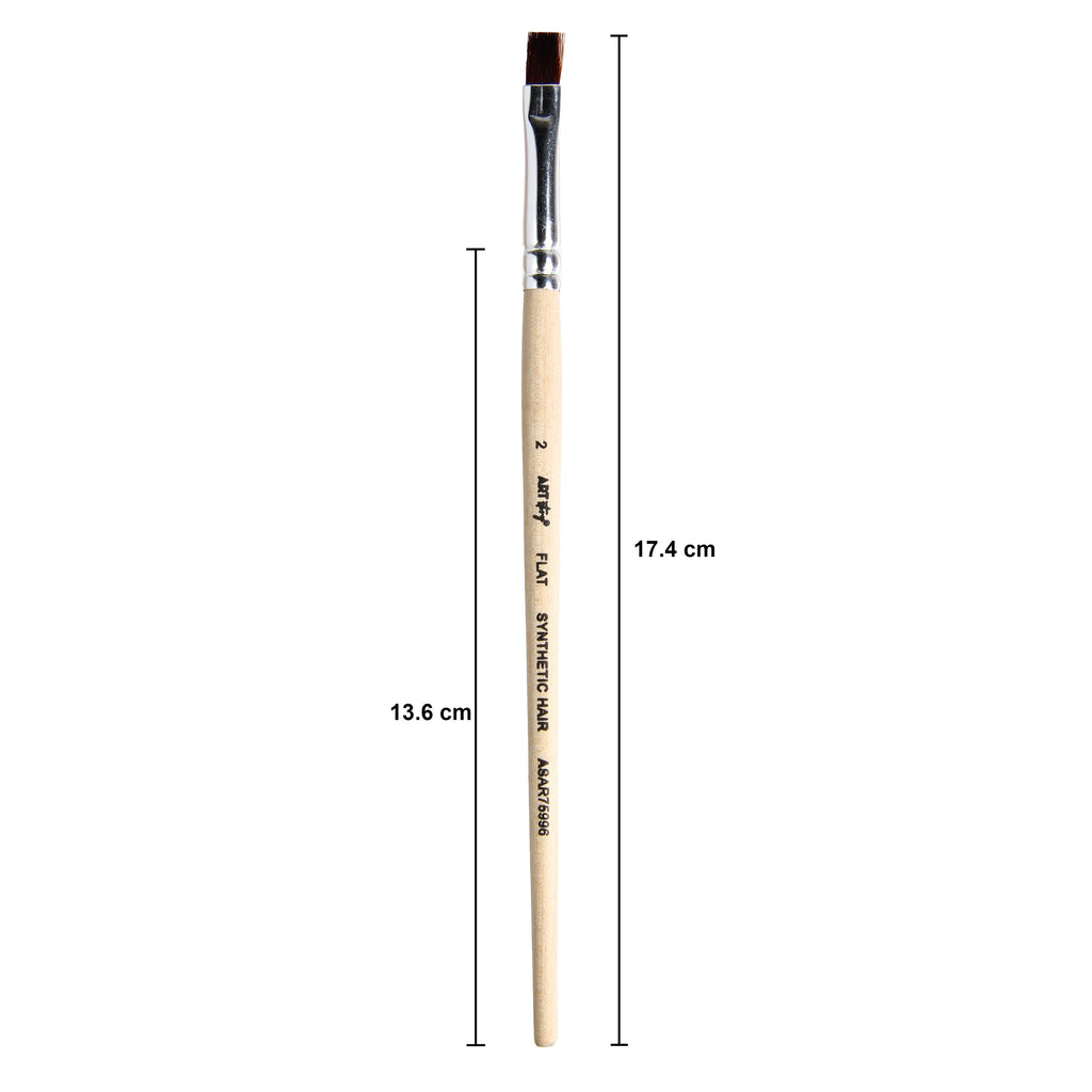 Watercolour Flat Brush Synthetic (2) 165mm