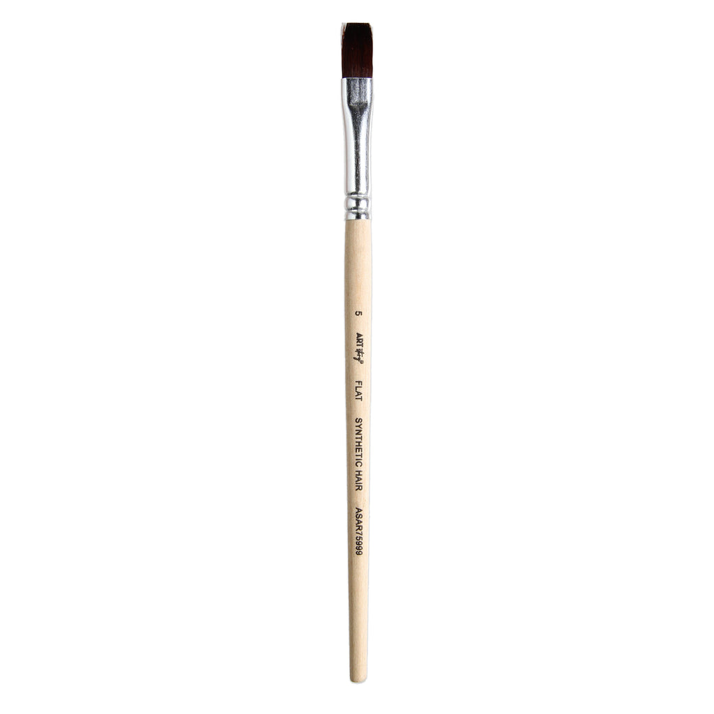 Watercolour Flat Brush Synthetic (5) 165mm