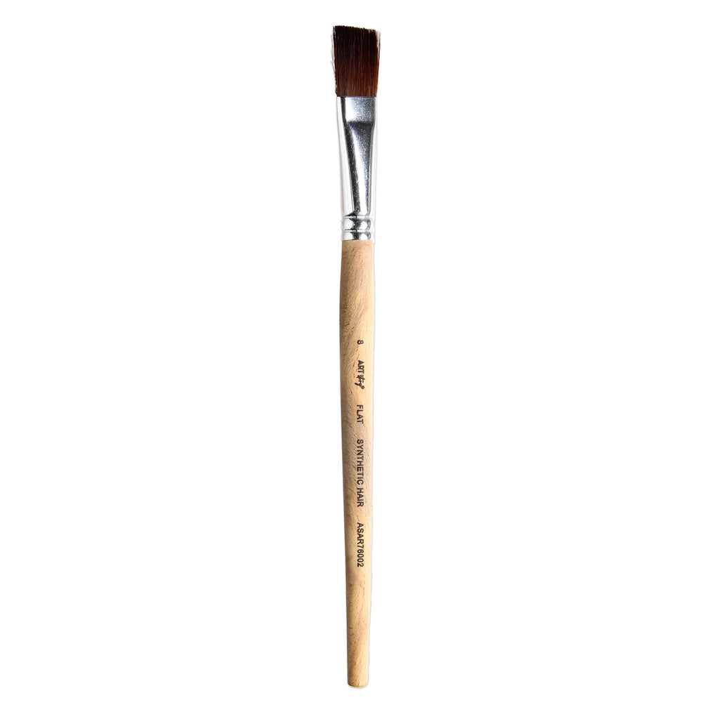 Watercolour Flat Brush Synthetic (8) 165mm