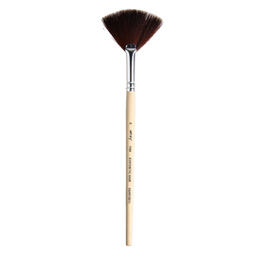 Watercolour Fan Brush Synthetic (6) 165mm