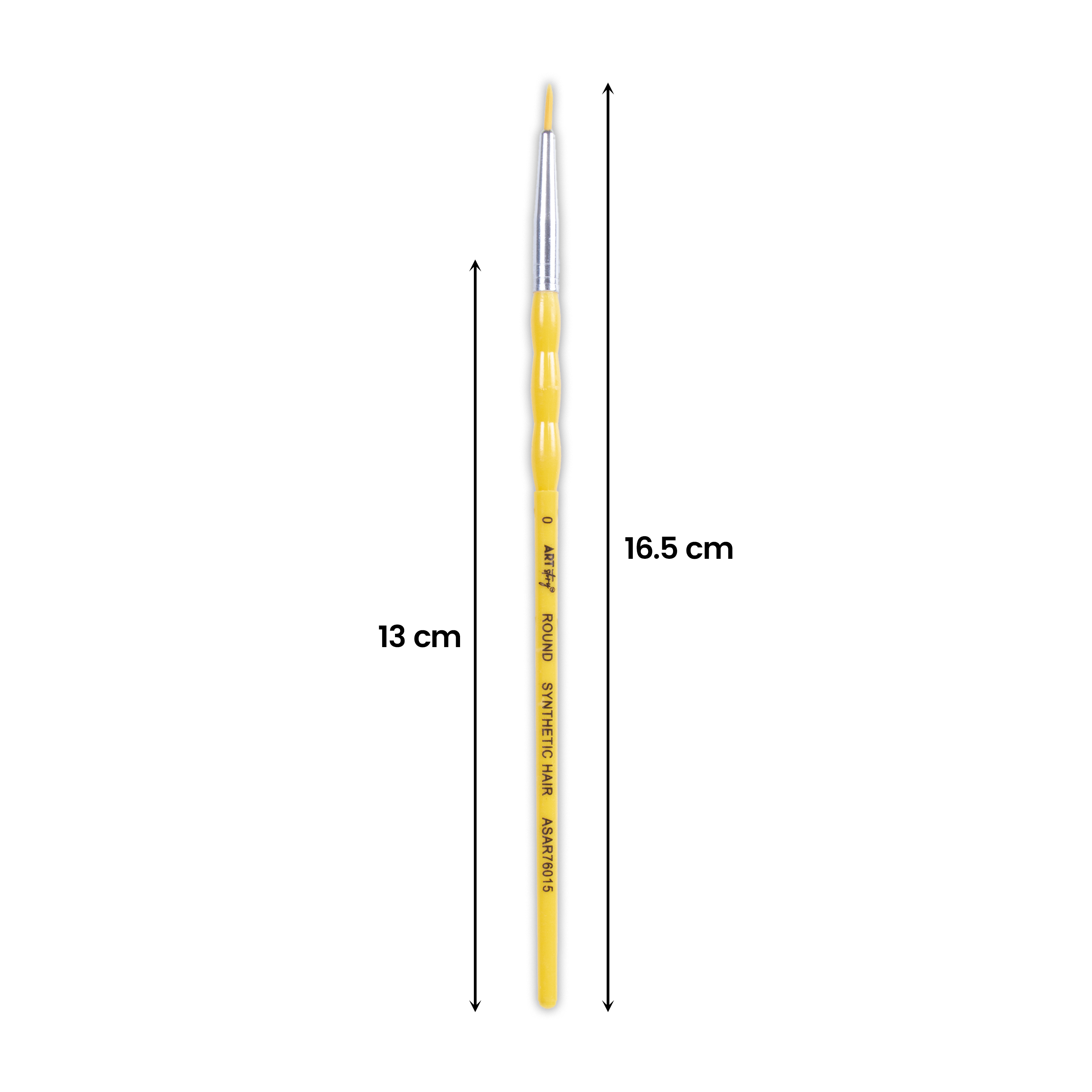Kids Brush Round Synthetic Hair Size 0 Handle Length 150mm 1pc
